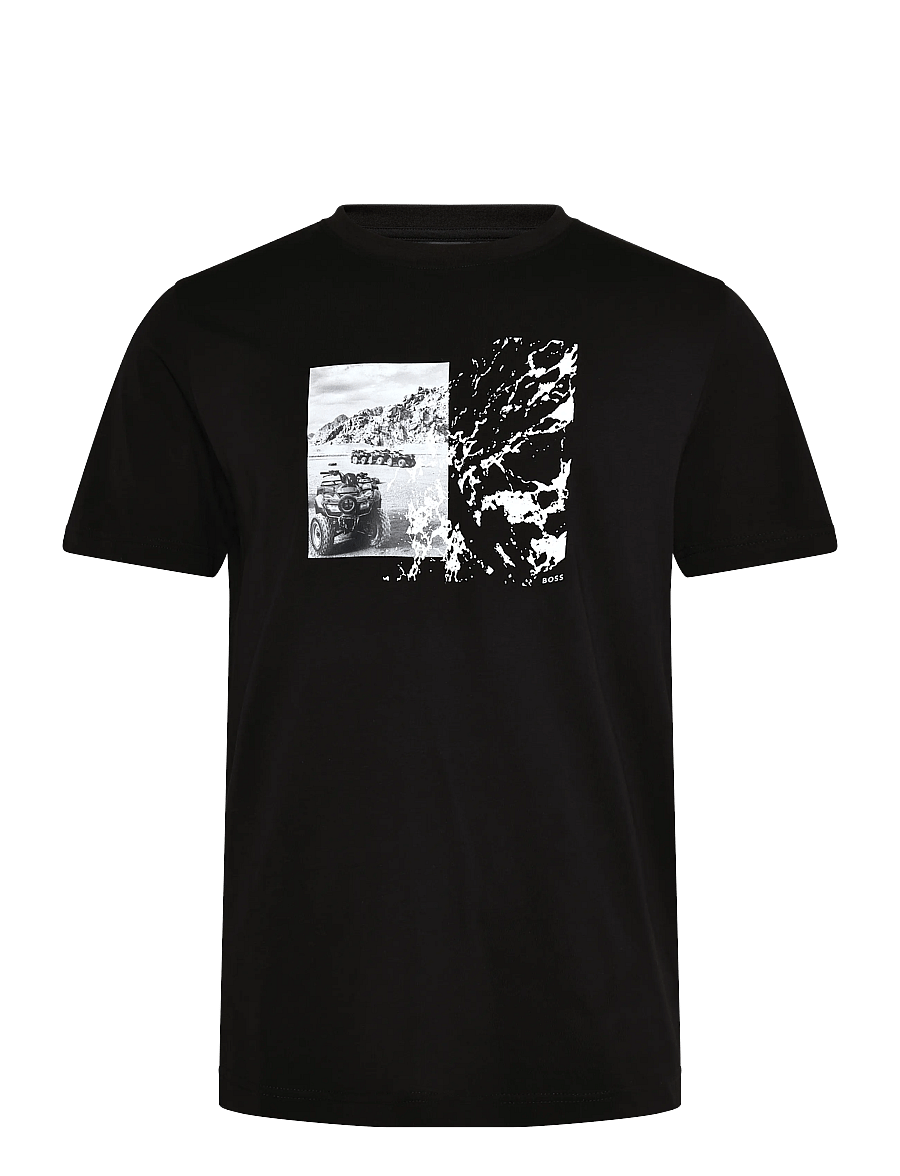 BOSS - Te_Motors - short-sleeved t-shirts - black - 0