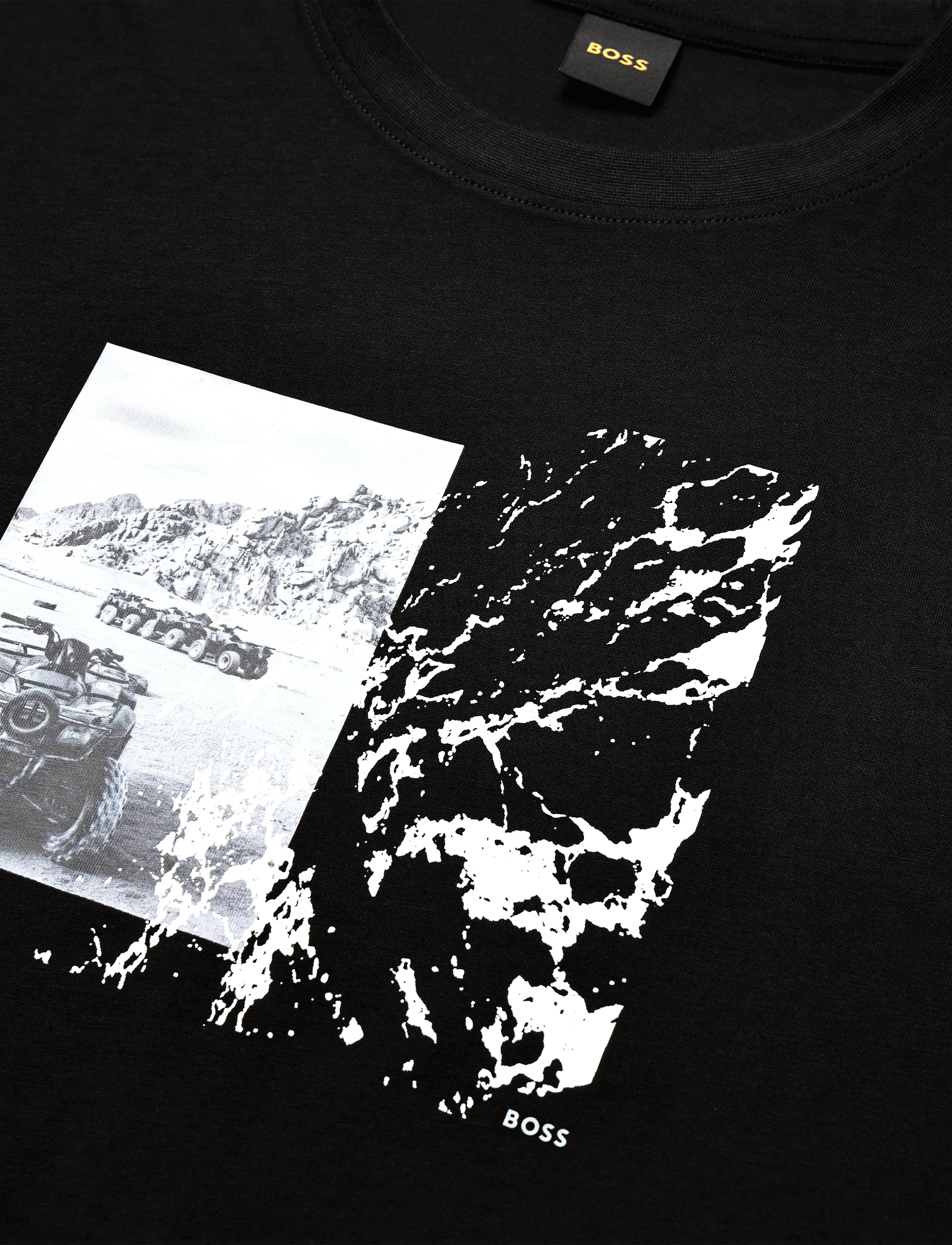 BOSS - Te_Motors - short-sleeved t-shirts - black - 2