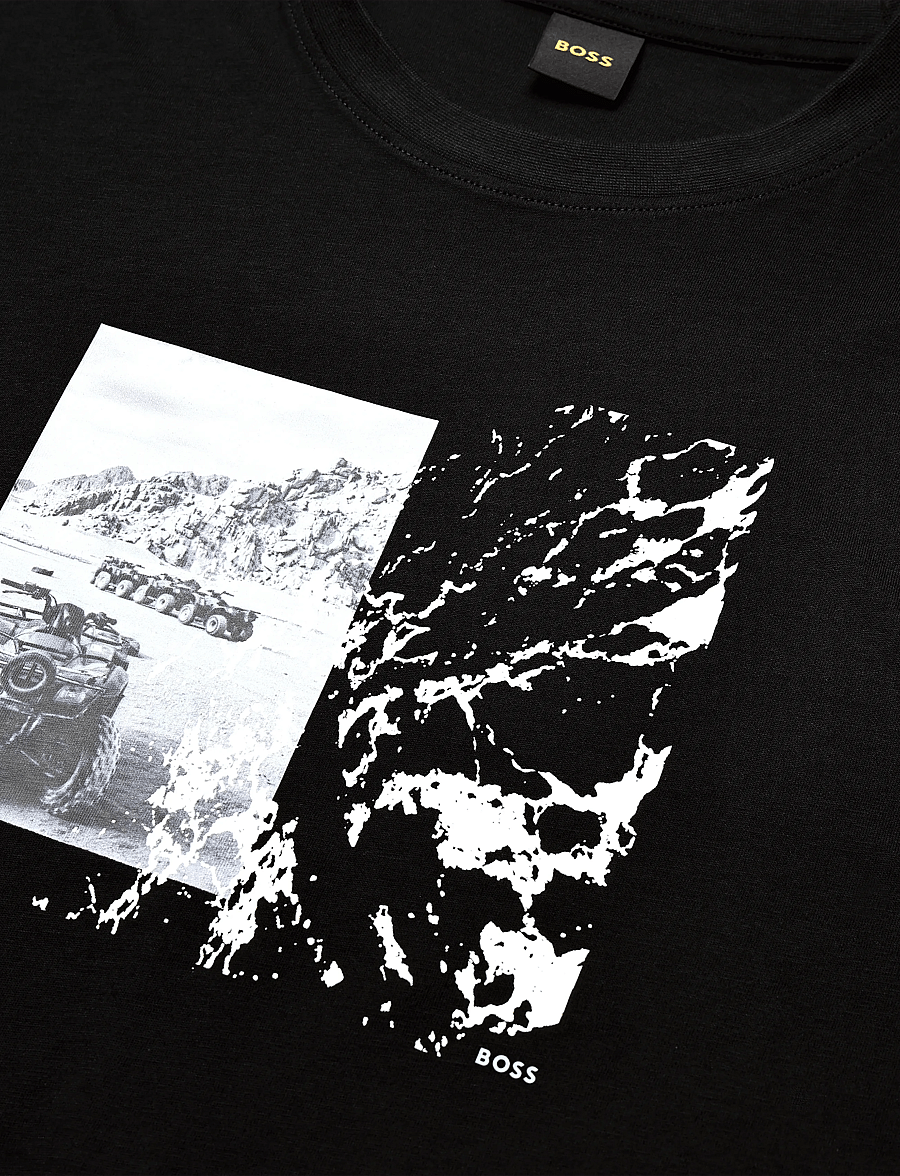 BOSS - Te_Motors - short-sleeved t-shirts - black - 2
