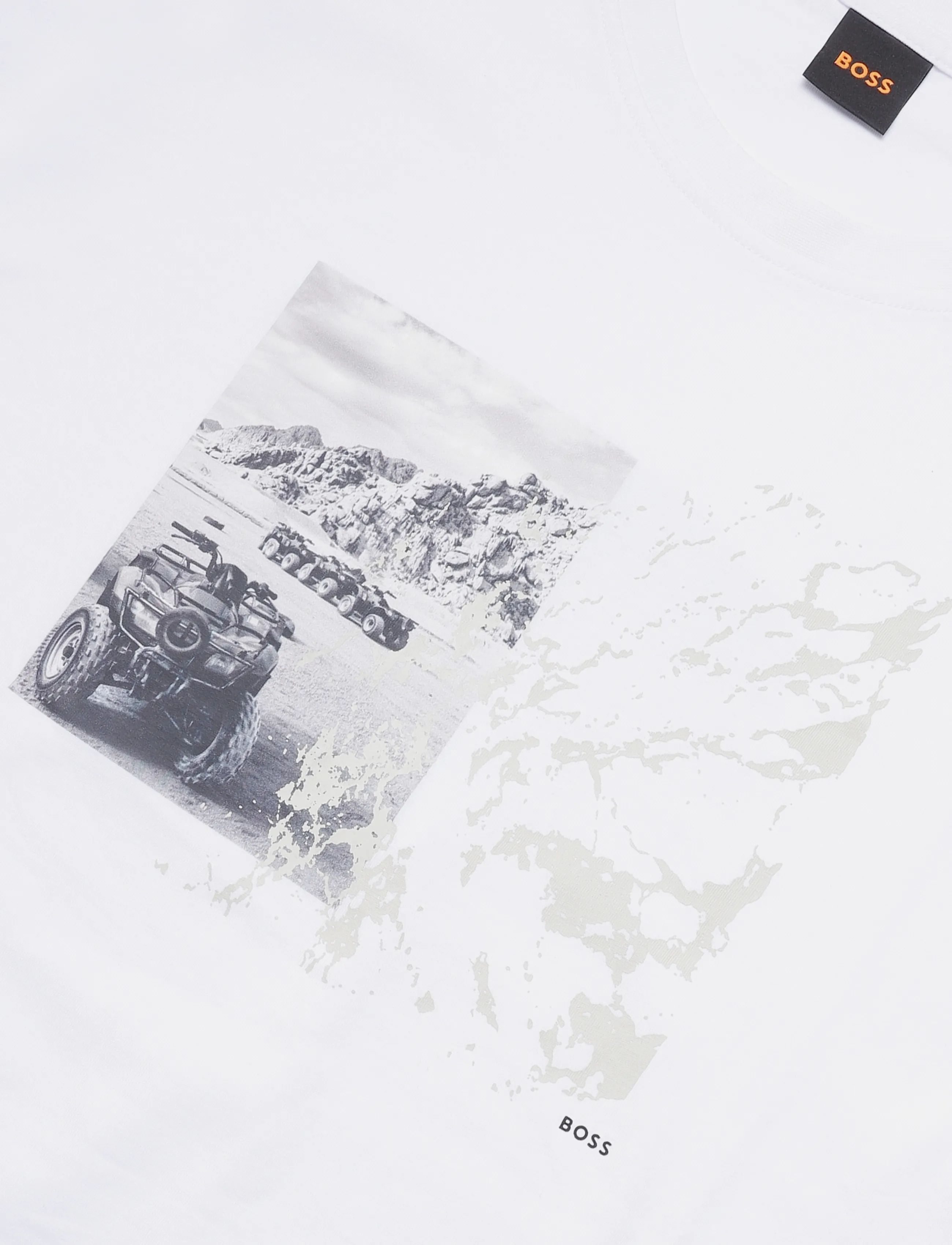 BOSS - Te_Motors - kurzärmelige t-shirts - natural - 2