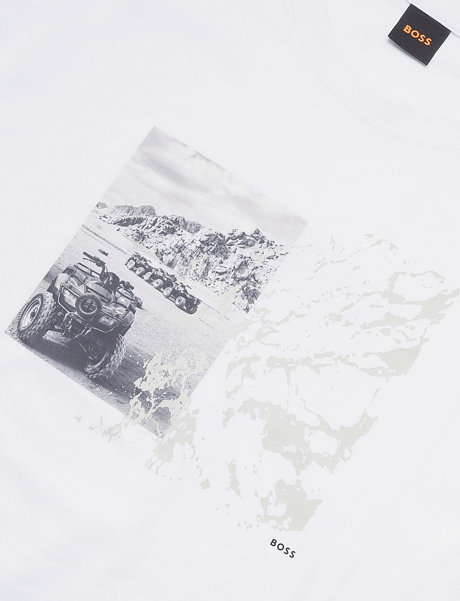 BOSS - Te_Motors - kurzärmelige t-shirts - natural - 2