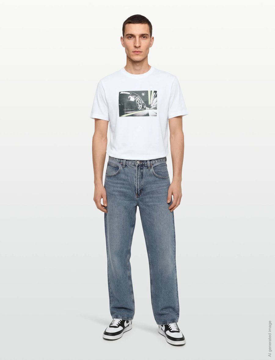 BOSS - Te_Motors - kurzärmelige t-shirts - white - 0