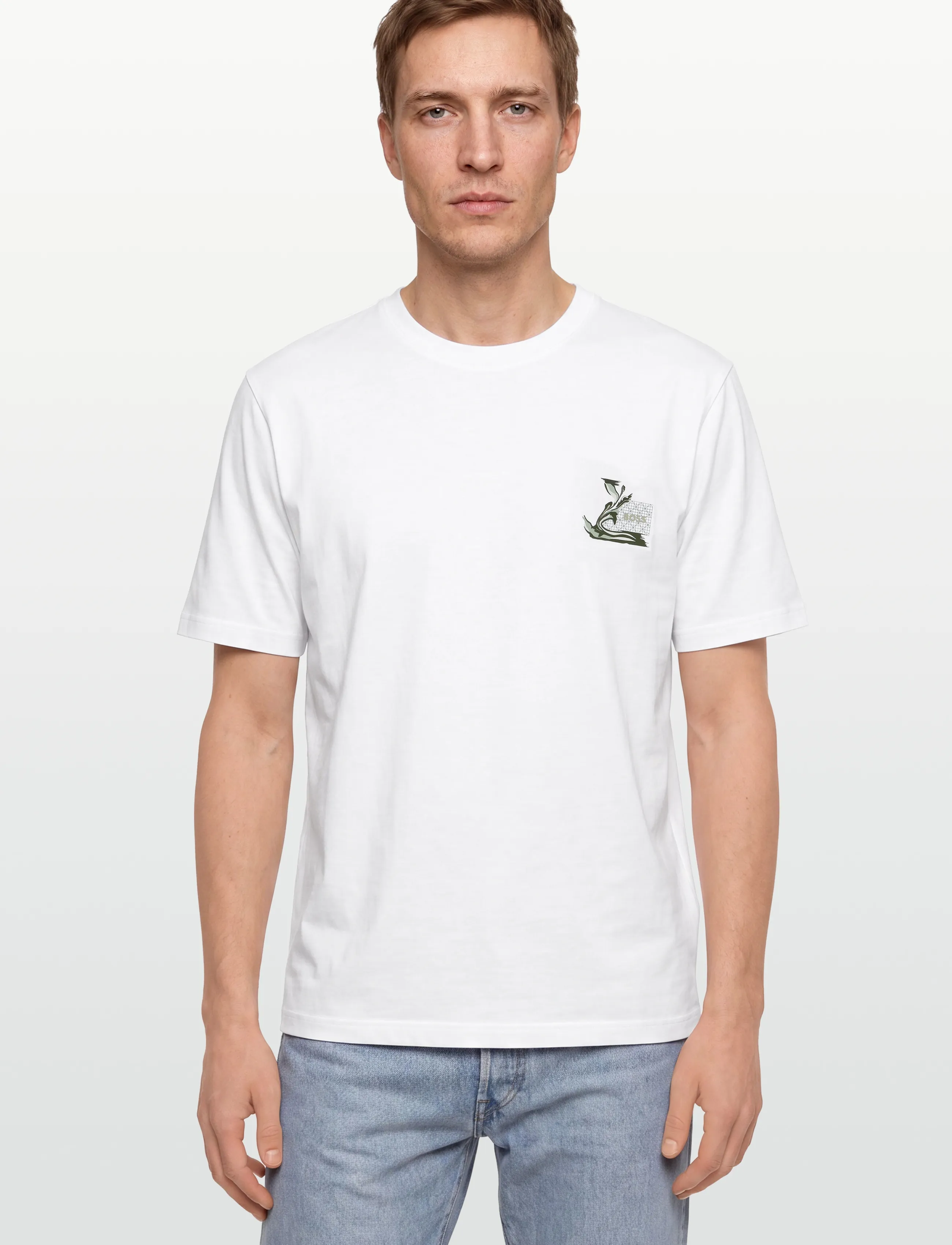 BOSS - Te_Blueprint - kurzärmelige t-shirts - white - 3