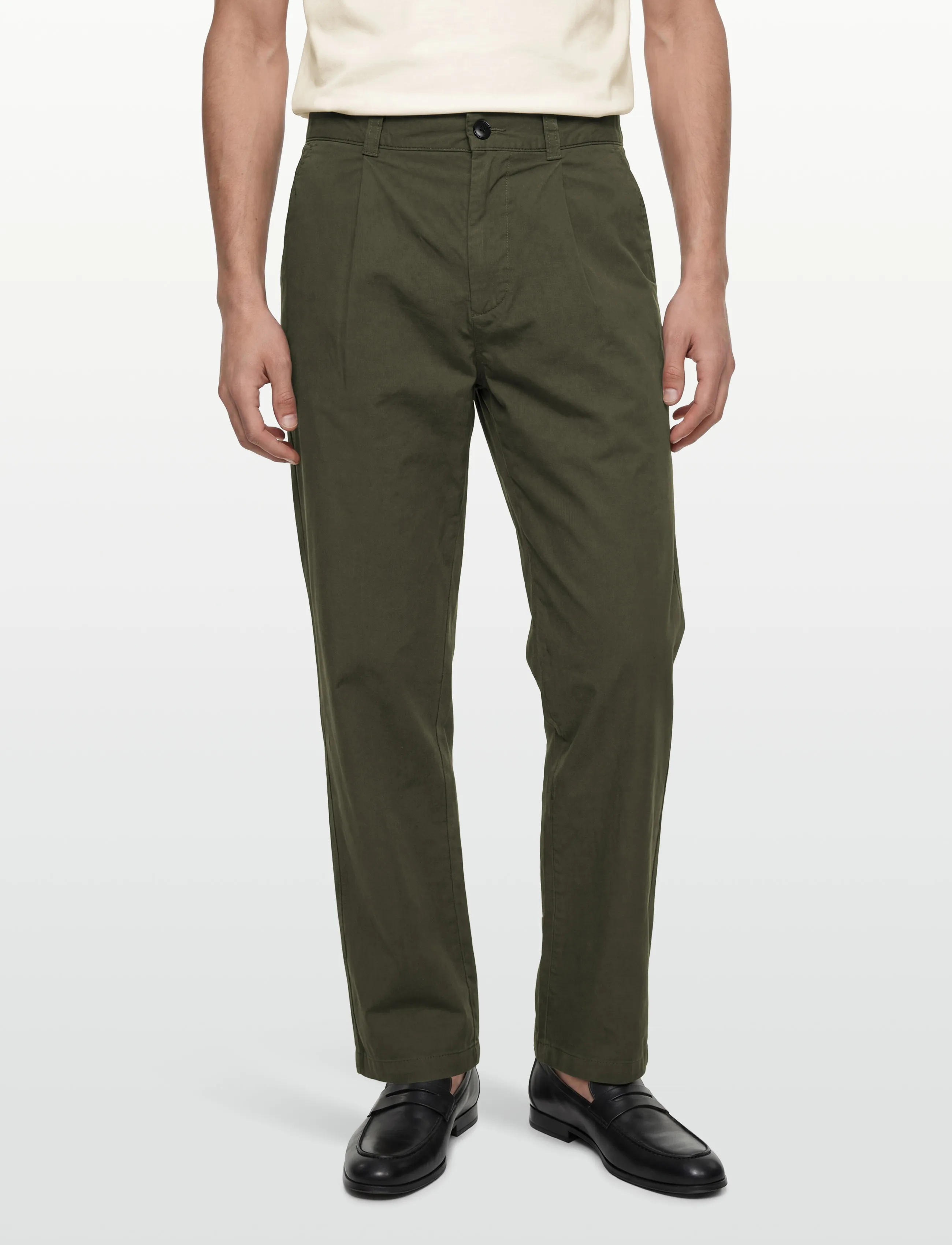 BOSS - Chino_ST_Pleated_1 - freizeithosen - bright green - 3