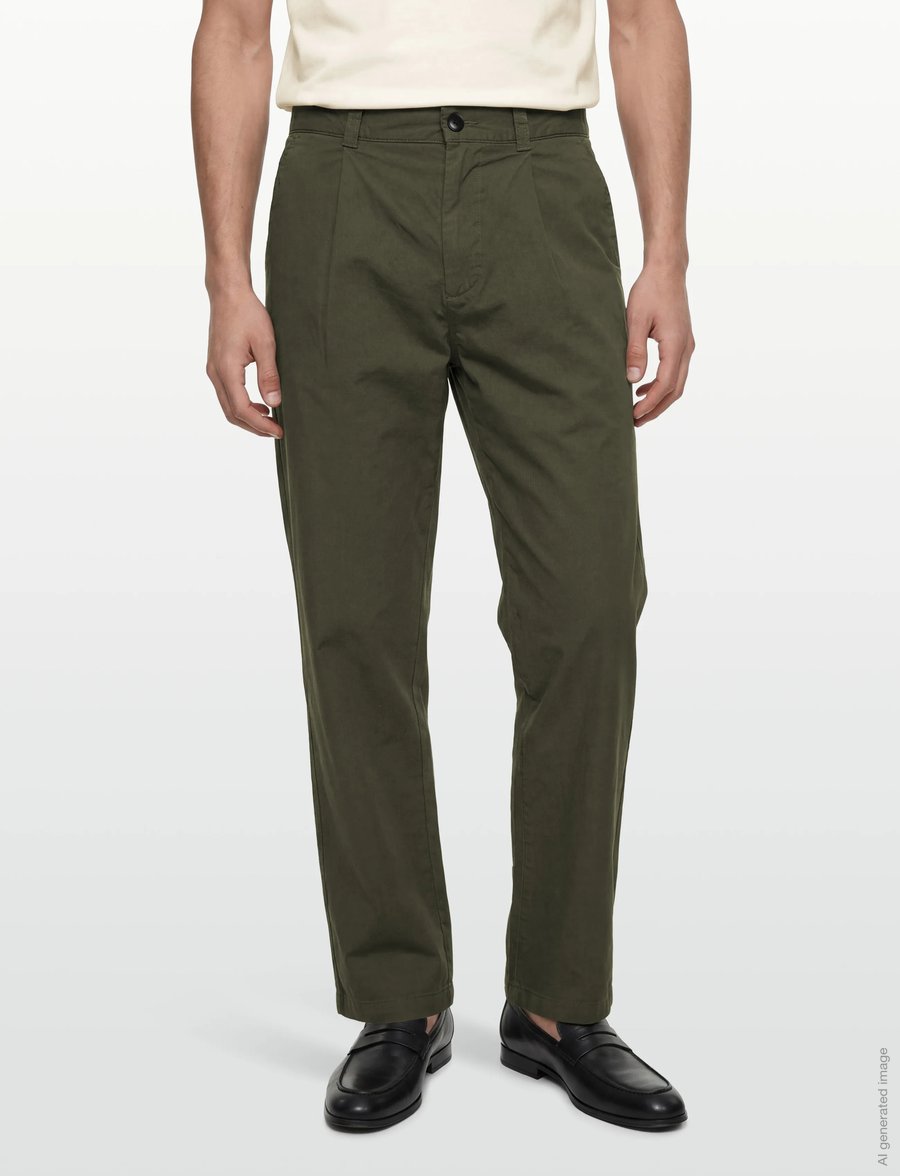 BOSS - Chino_ST_Pleated_1 - freizeithosen - bright green - 3