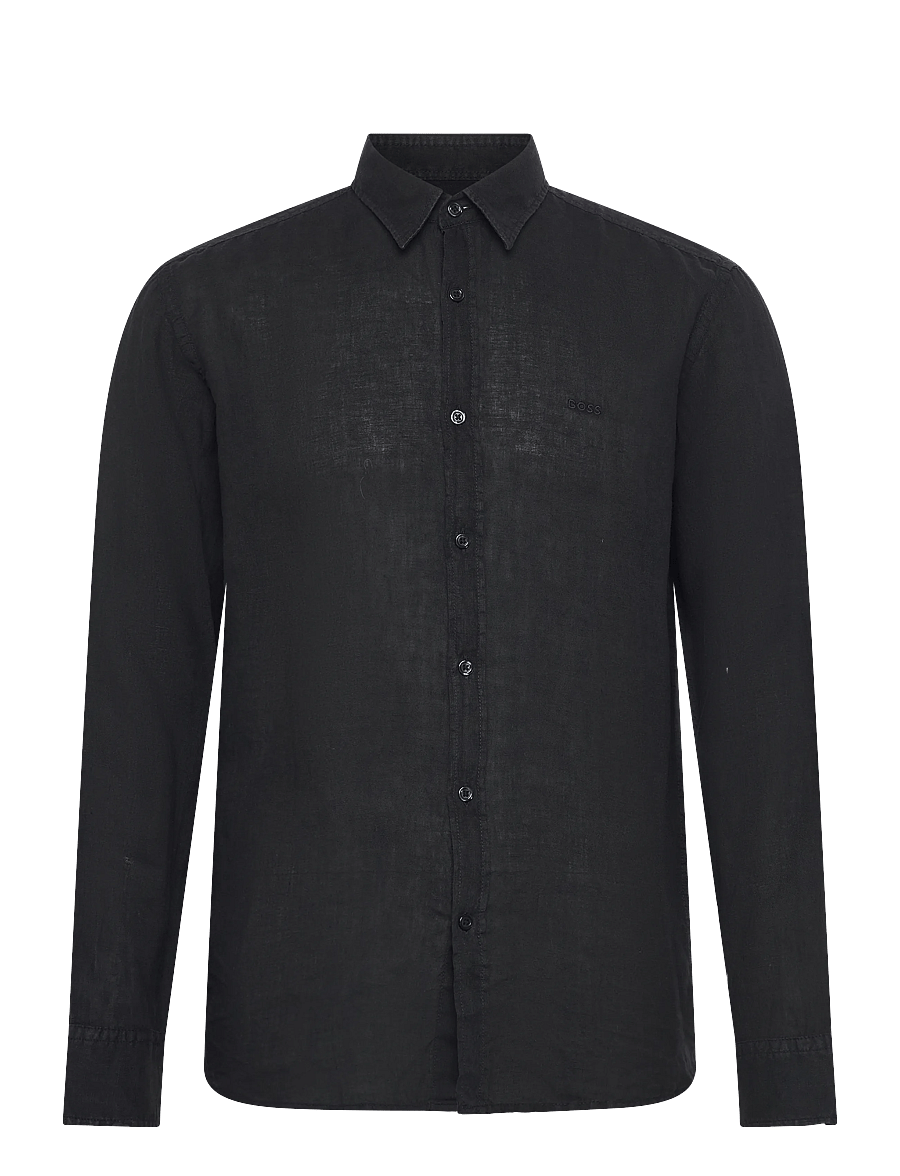 BOSS - Relegant_6_M - linen shirts - black - 1