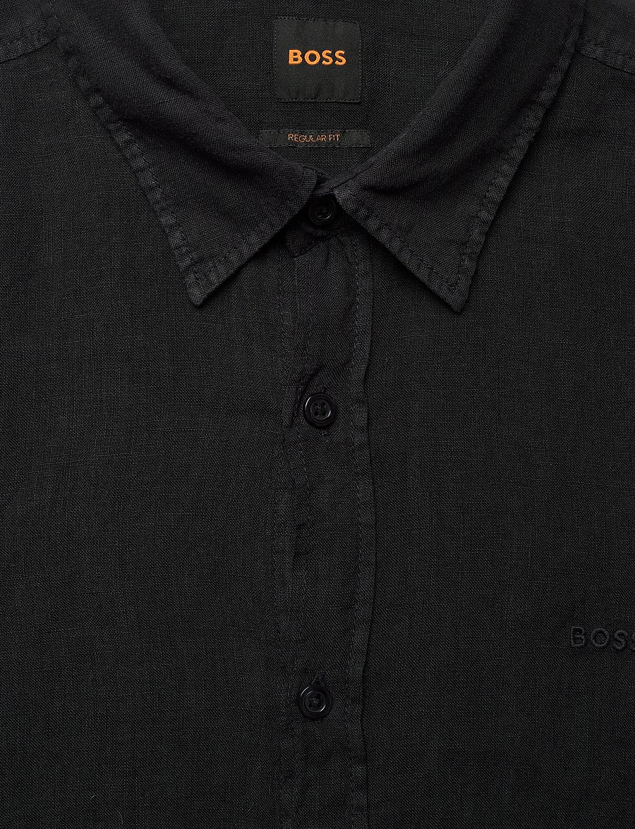 BOSS - Relegant_6_M - linen shirts - black - 5