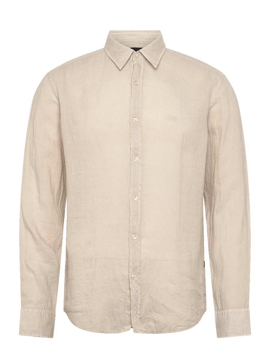 BOSS - Relegant_6_M - leinenhemden - light beige - 1