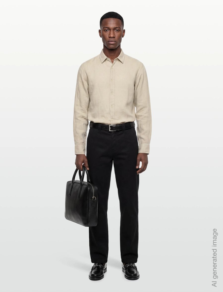 BOSS - Relegant_6_M - leinenhemden - light beige - 0