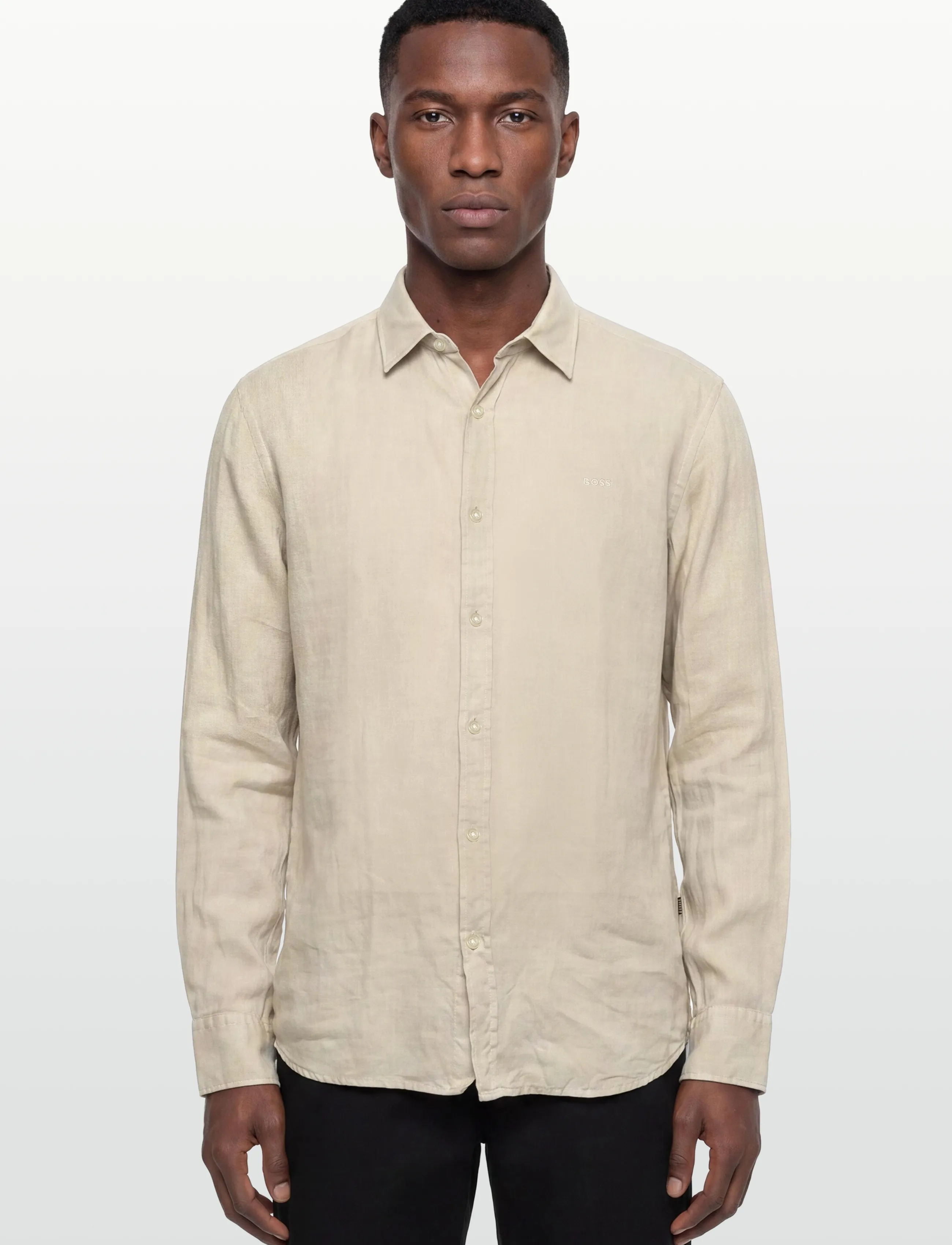 BOSS - Relegant_6_M - linen shirts - light beige - 3