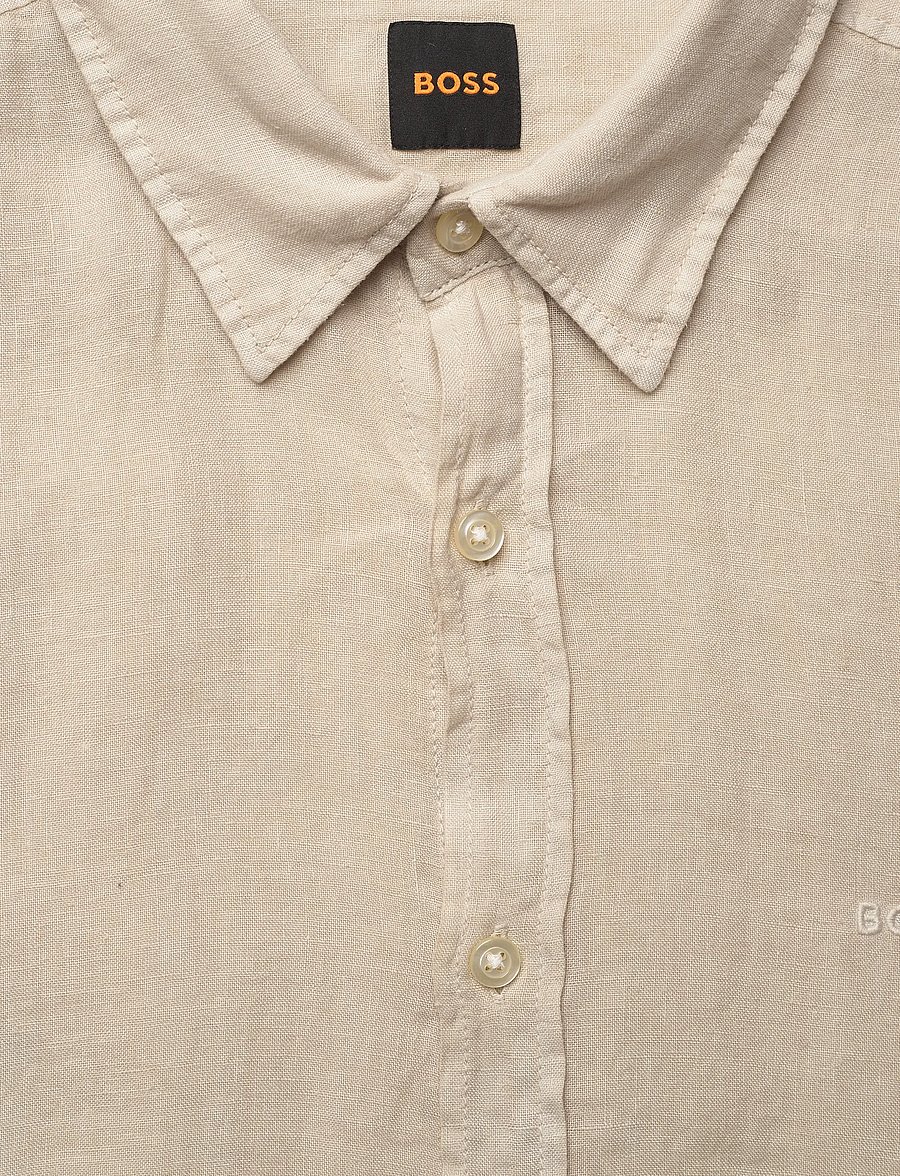 BOSS - Relegant_6_M - leinenhemden - light beige - 5