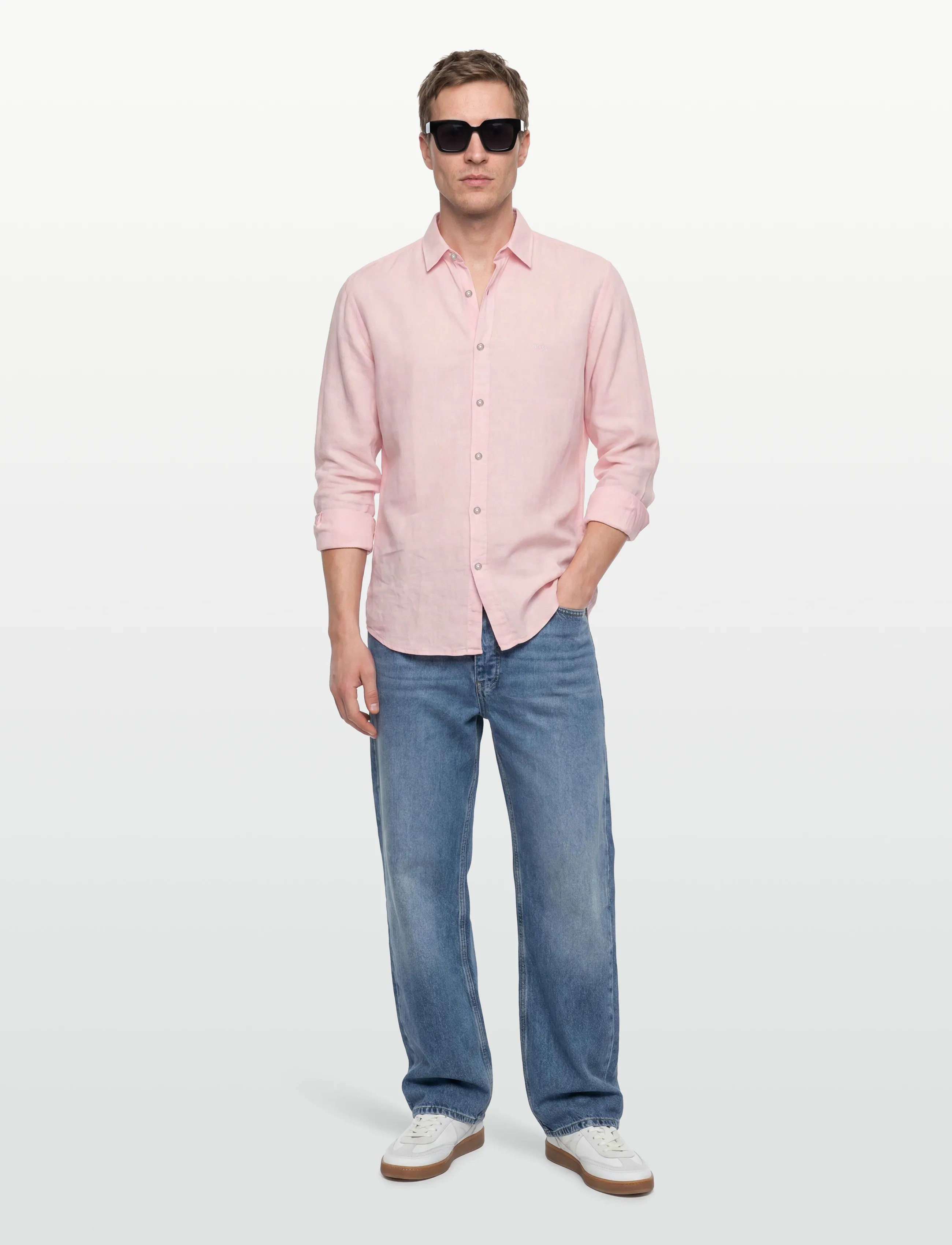 BOSS Relegant_6_M - Tøj - LIGHT/PASTEL PINK / pink/rose