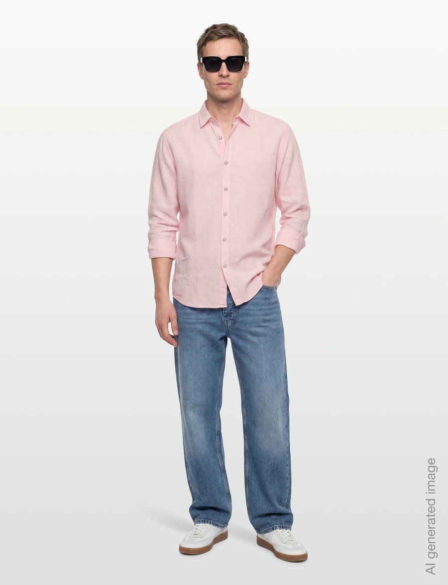 BOSS - Relegant_6_M - hørskjorter - light/pastel pink - 0