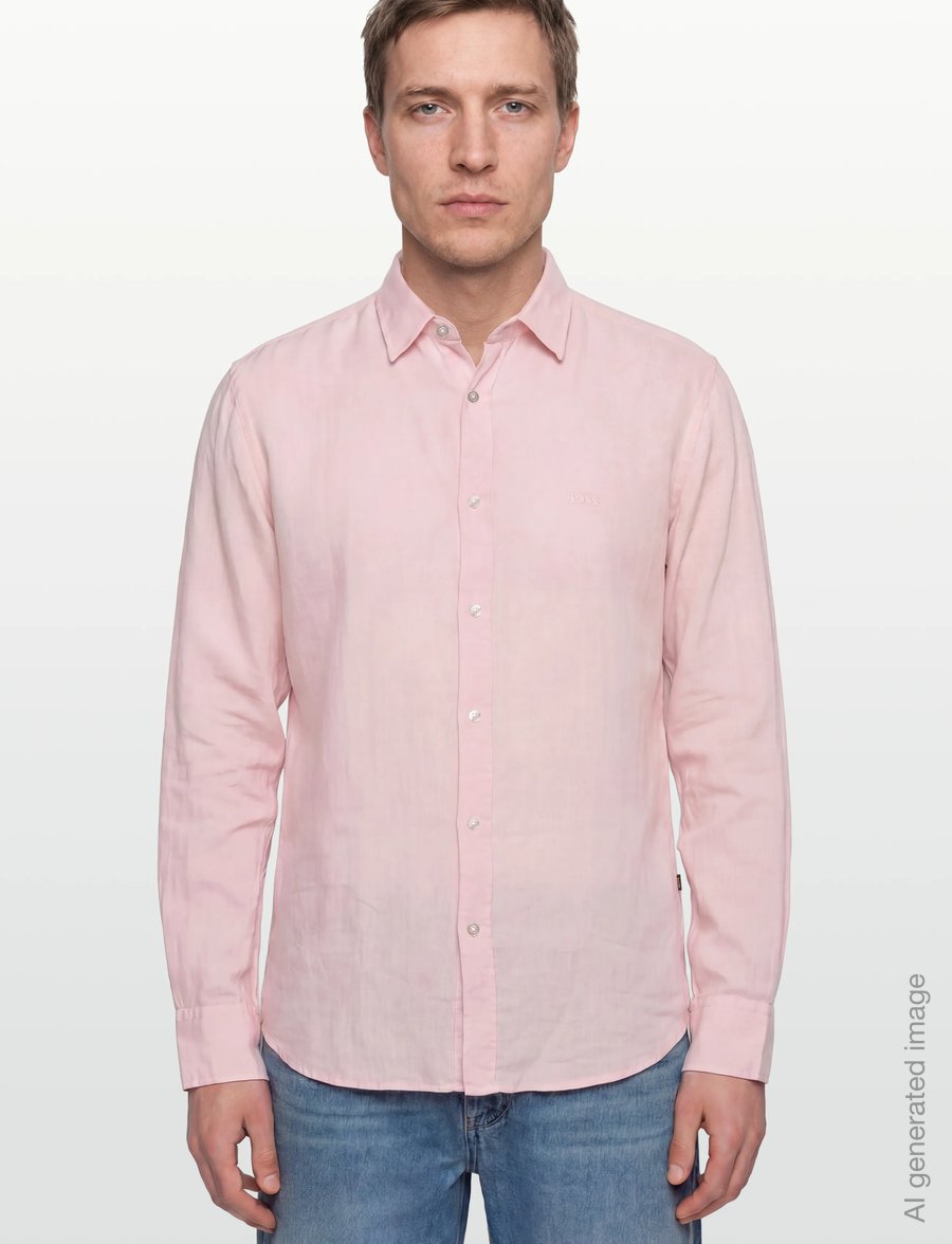BOSS - Relegant_6_M - hørskjorter - light/pastel pink - 3