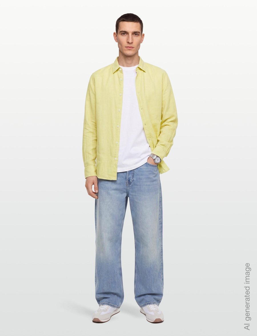 BOSS - Relegant_6_M - hørskjorter - medium beige - 0