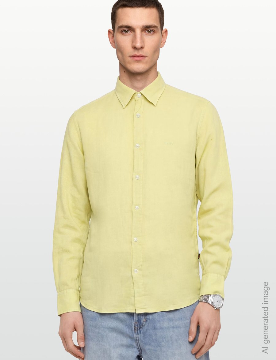 BOSS - Relegant_6_M - hørskjorter - medium beige - 3
