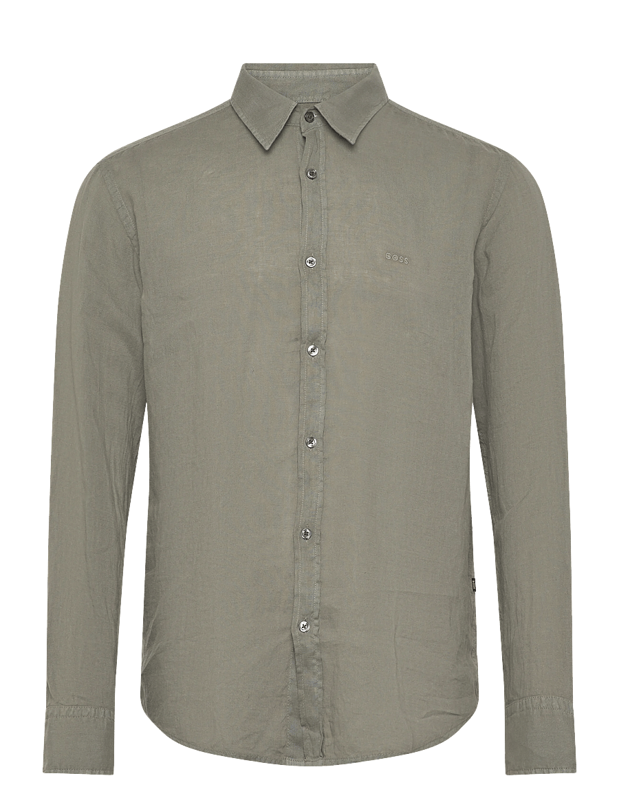 BOSS - Relegant_6_M - leinenhemden - open grey - 1