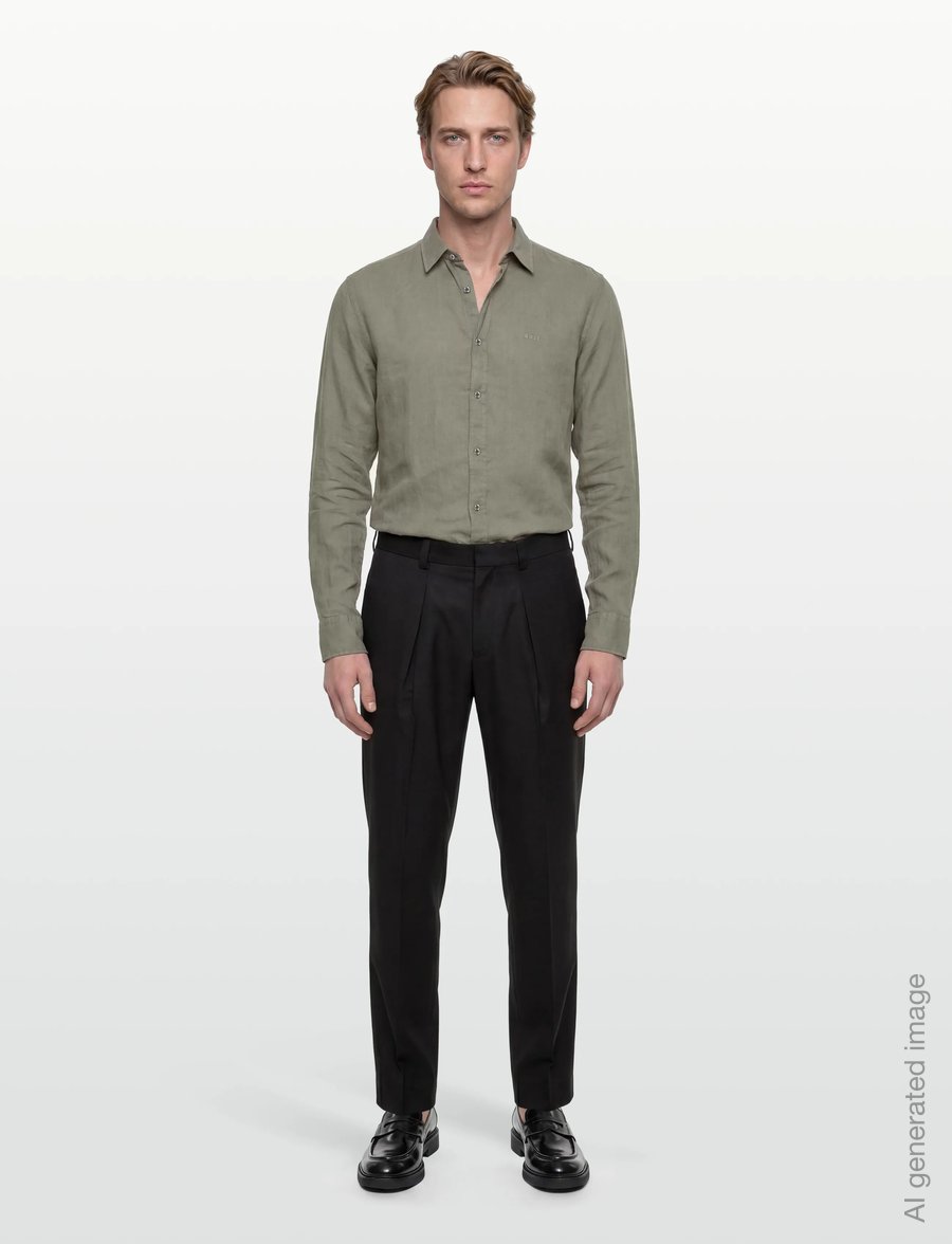 BOSS - Relegant_6_M - leinenhemden - open grey - 0