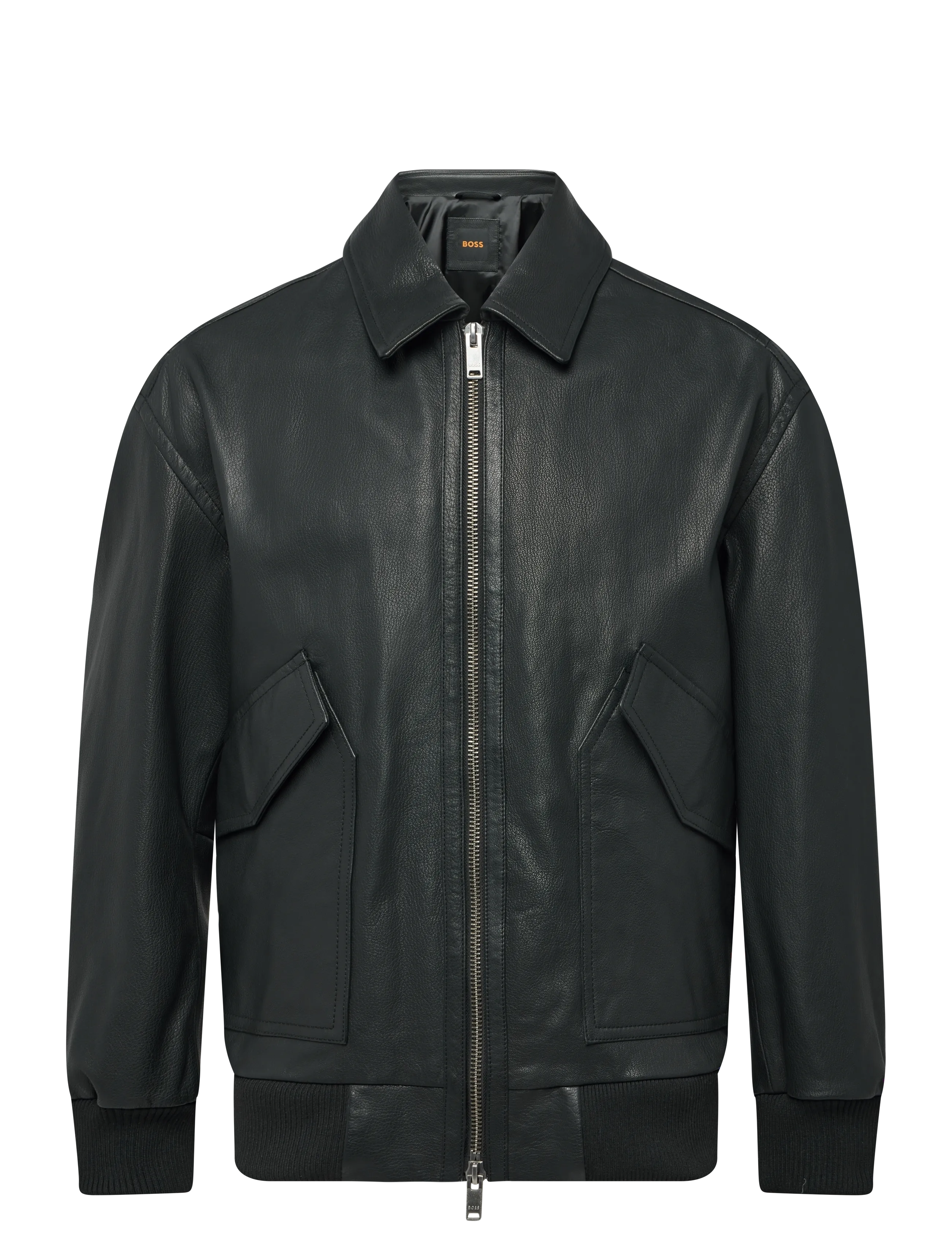 BOSS Josual - Leðurjakkar - BLACK / black