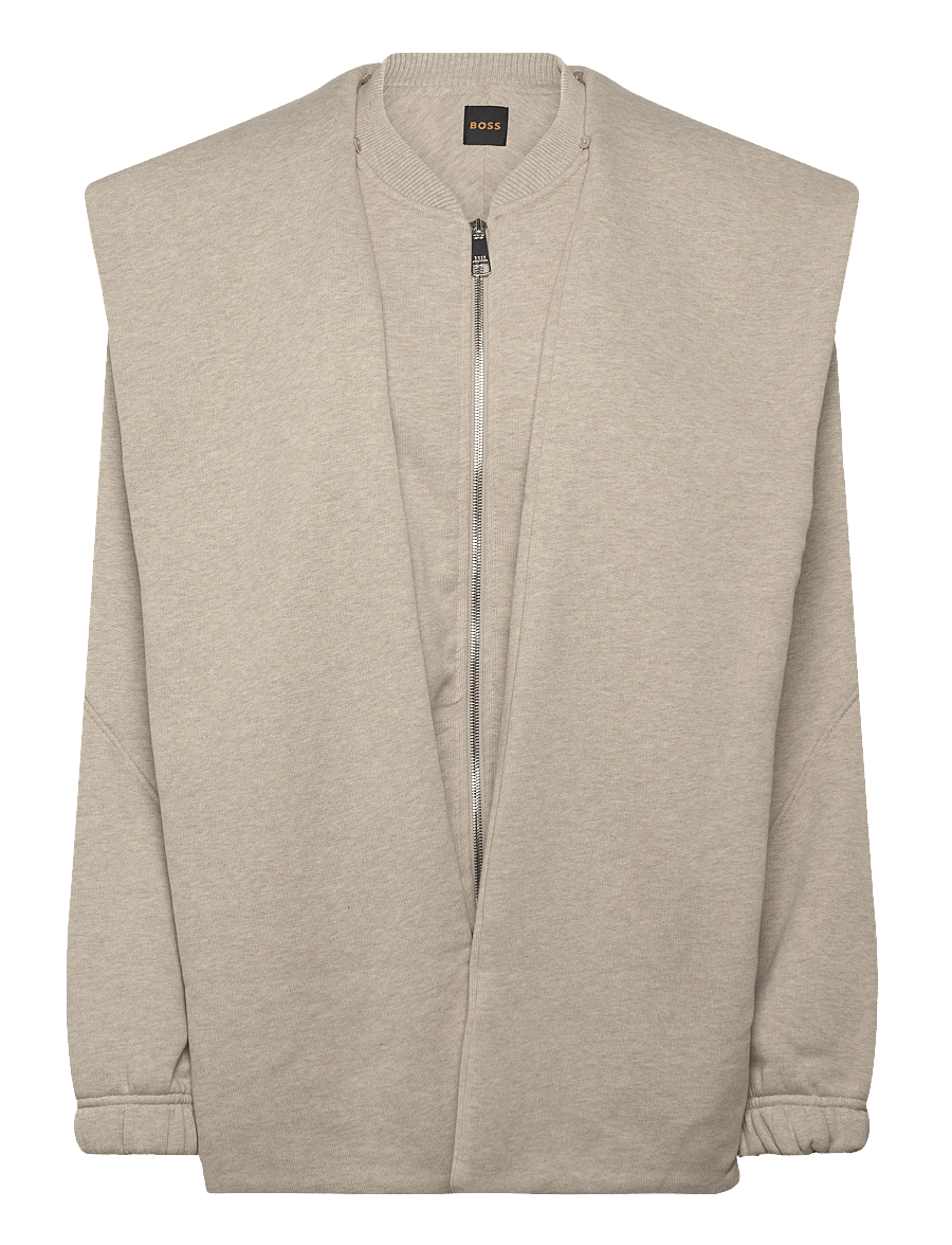 BOSS - C_Escarf - sweatshirts - dark beige - 0