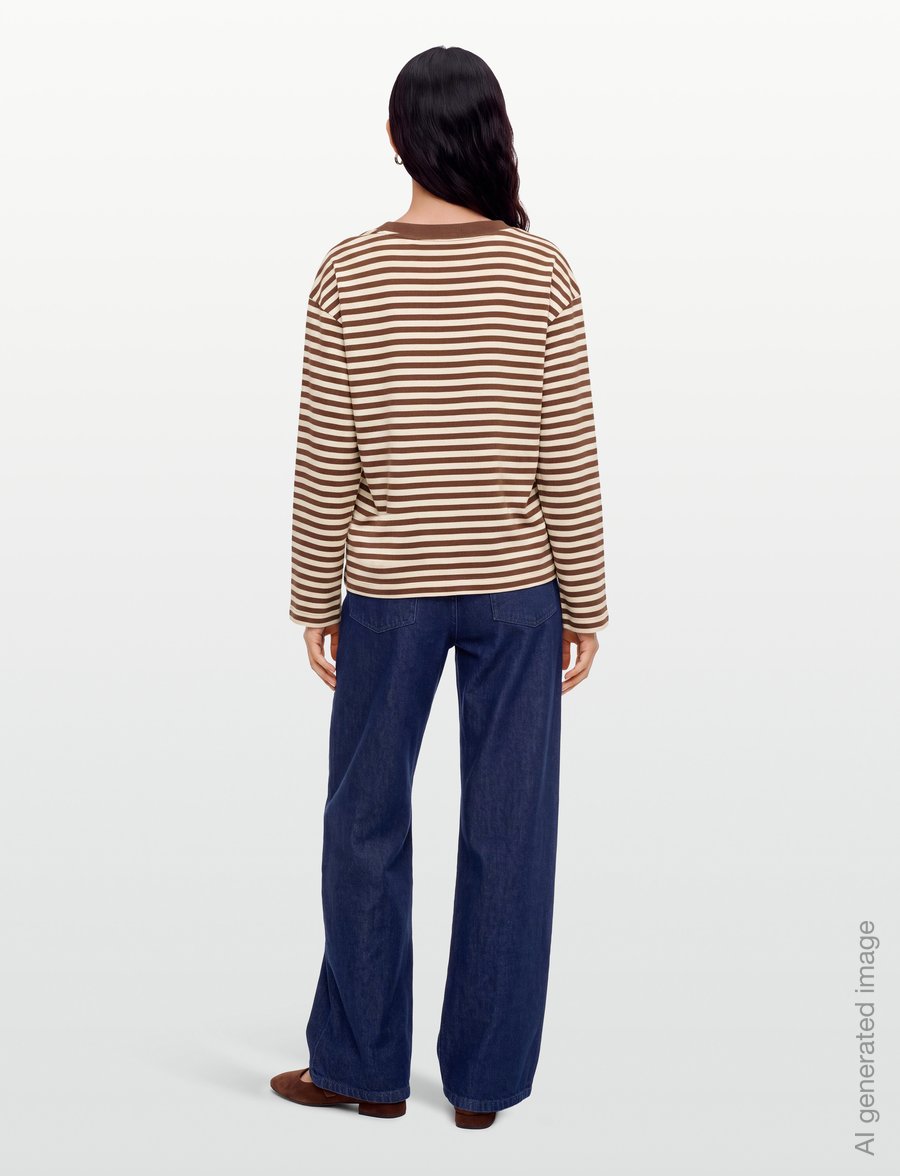 BOSS - C_Ewa_stripe - langärmlige tops - open miscellaneous - 4