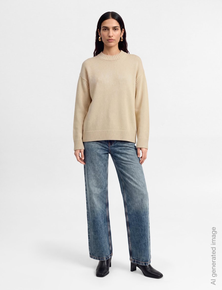 BOSS - C_MARLENE HR 16.0 - wide leg jeans - medium blue - 0