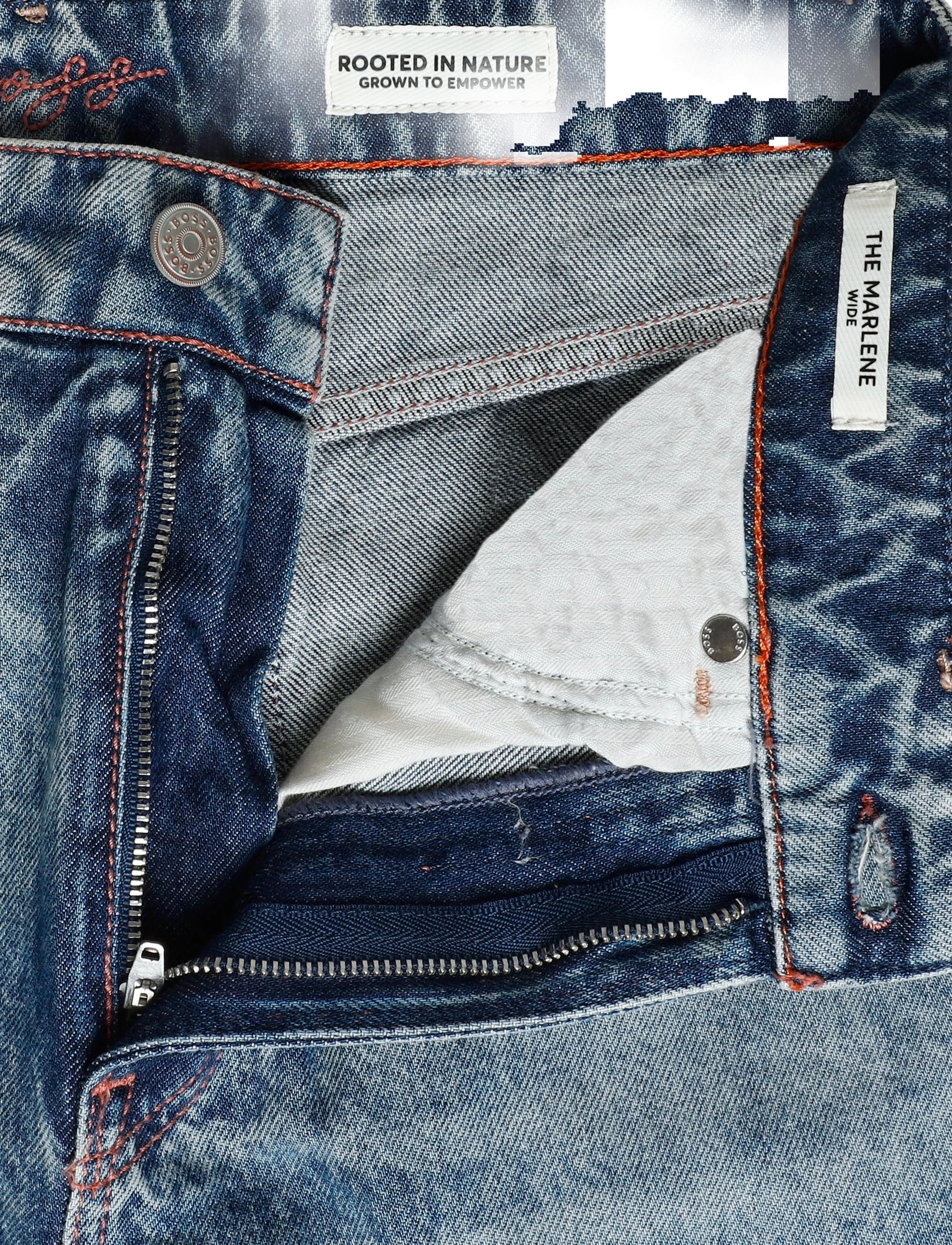 BOSS - C_MARLENE HR 16.0 - wide leg jeans - medium blue - 3