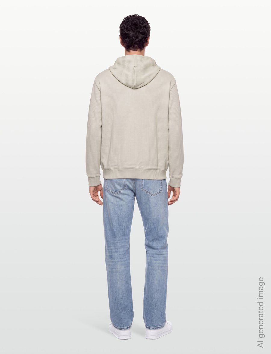 BOSS - We_Cordu - kapuutsiga pusad - light beige - 4