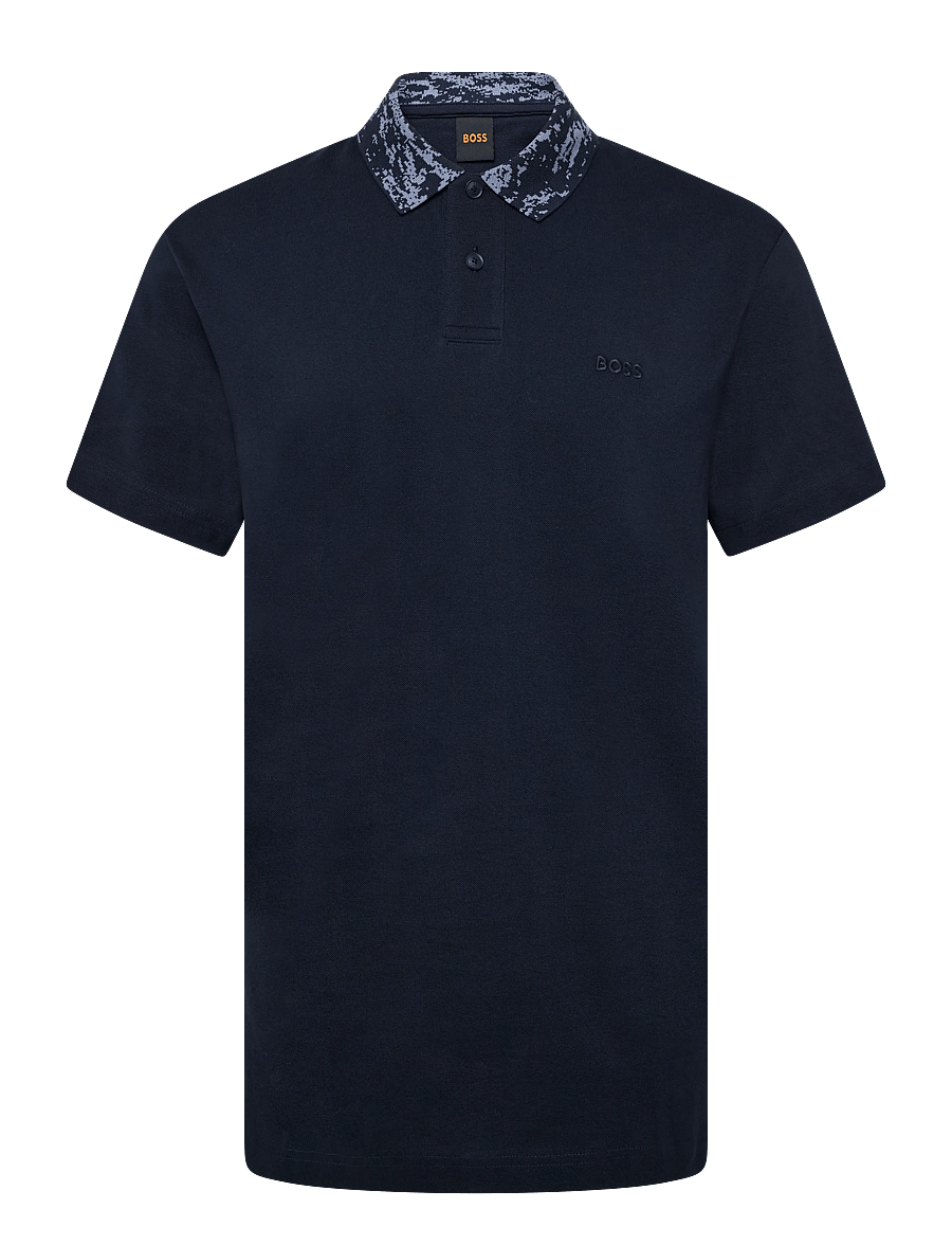 BOSS - Pe_BalticCollar - lühikeste varrukatega polod - dark blue - 0