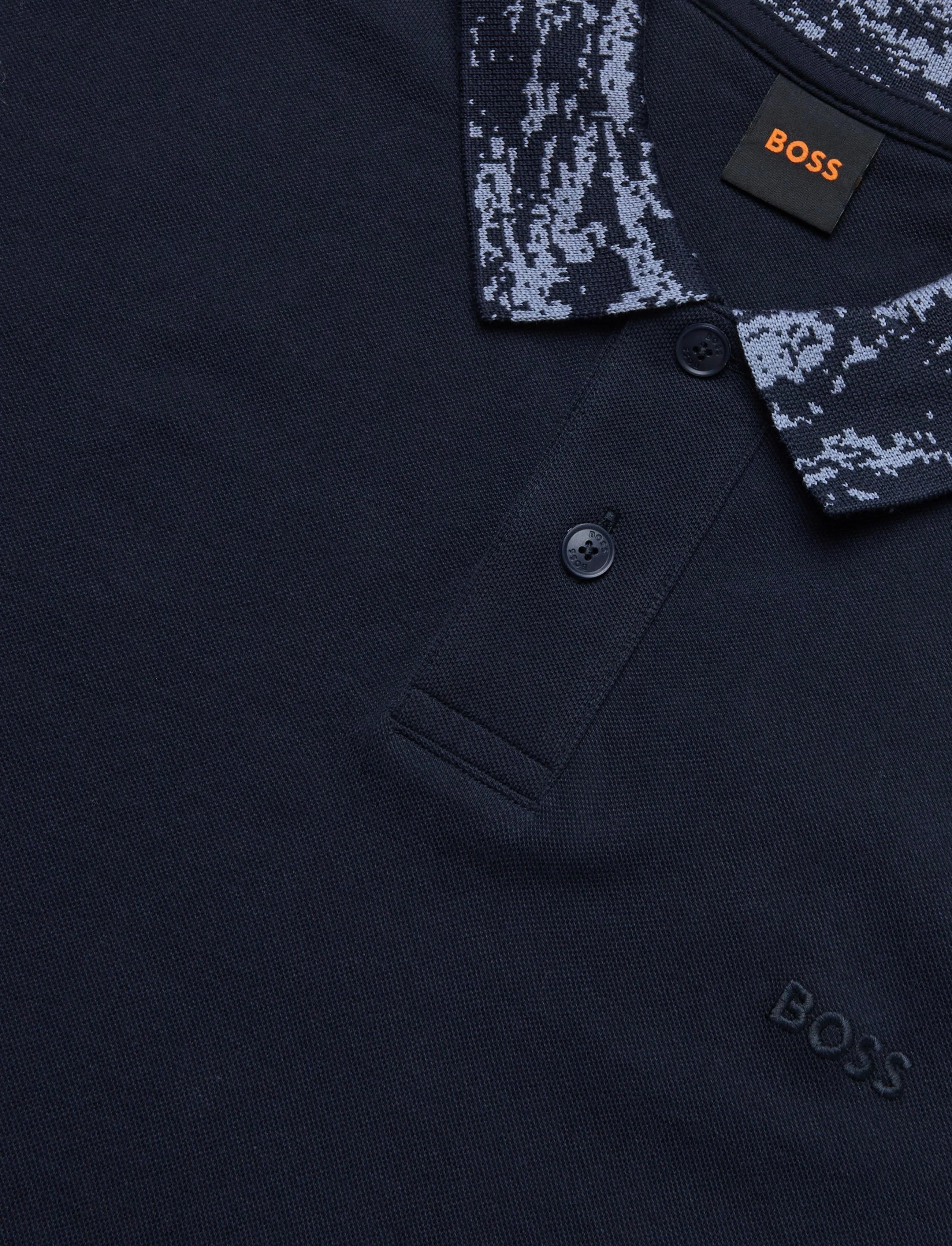 BOSS - Pe_BalticCollar - lühikeste varrukatega polod - dark blue - 2