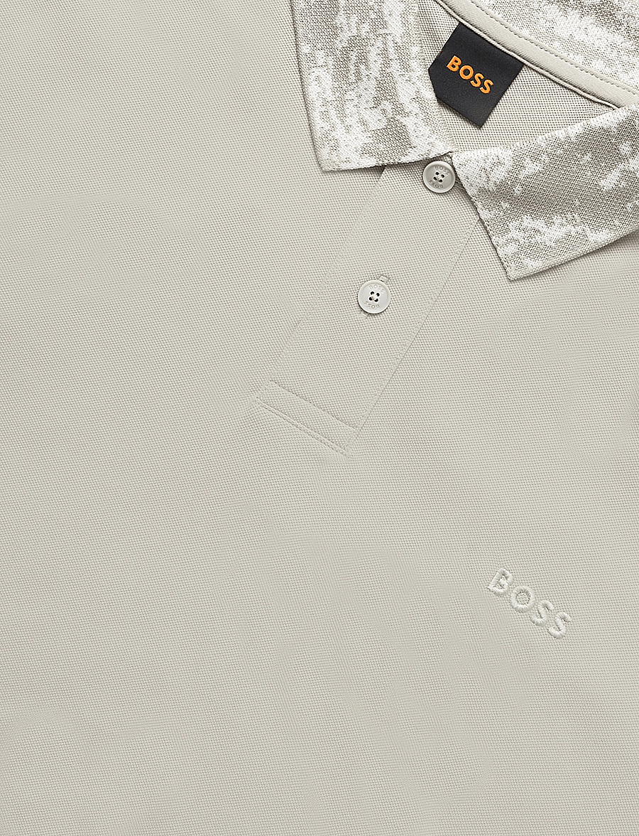 BOSS - Pe_BalticCollar - kortärmade pikéer - light beige - 2
