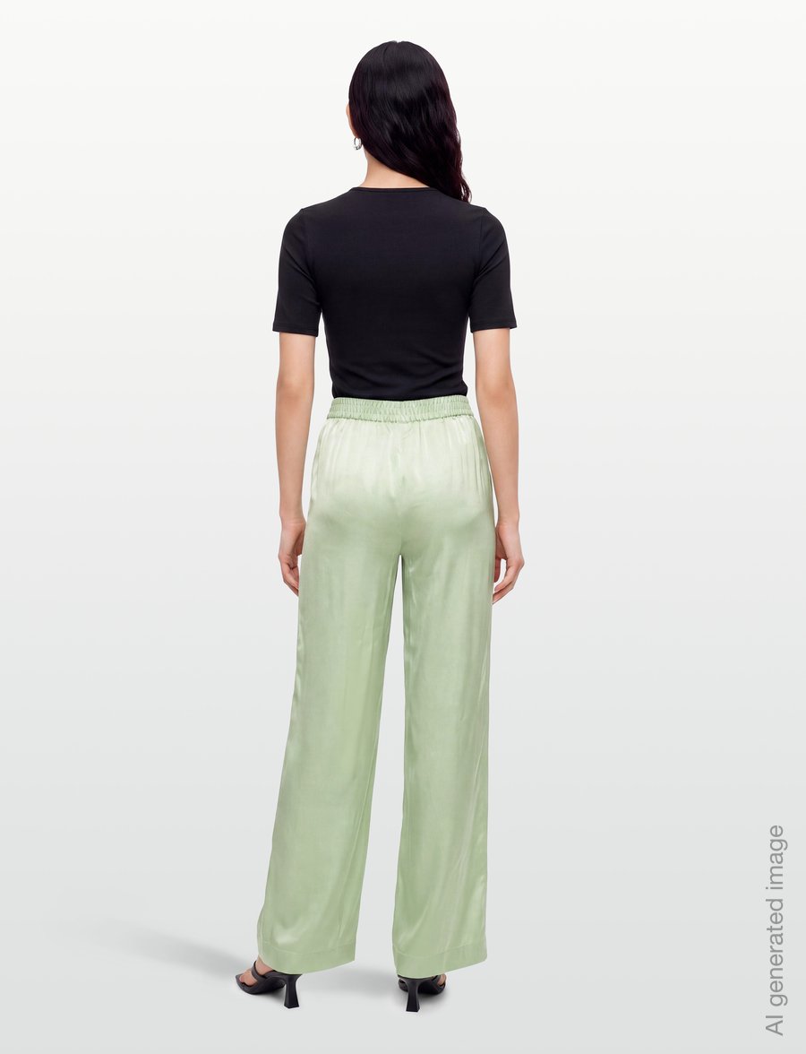 BOSS - C_Talia - pantalons larges - open green - 4