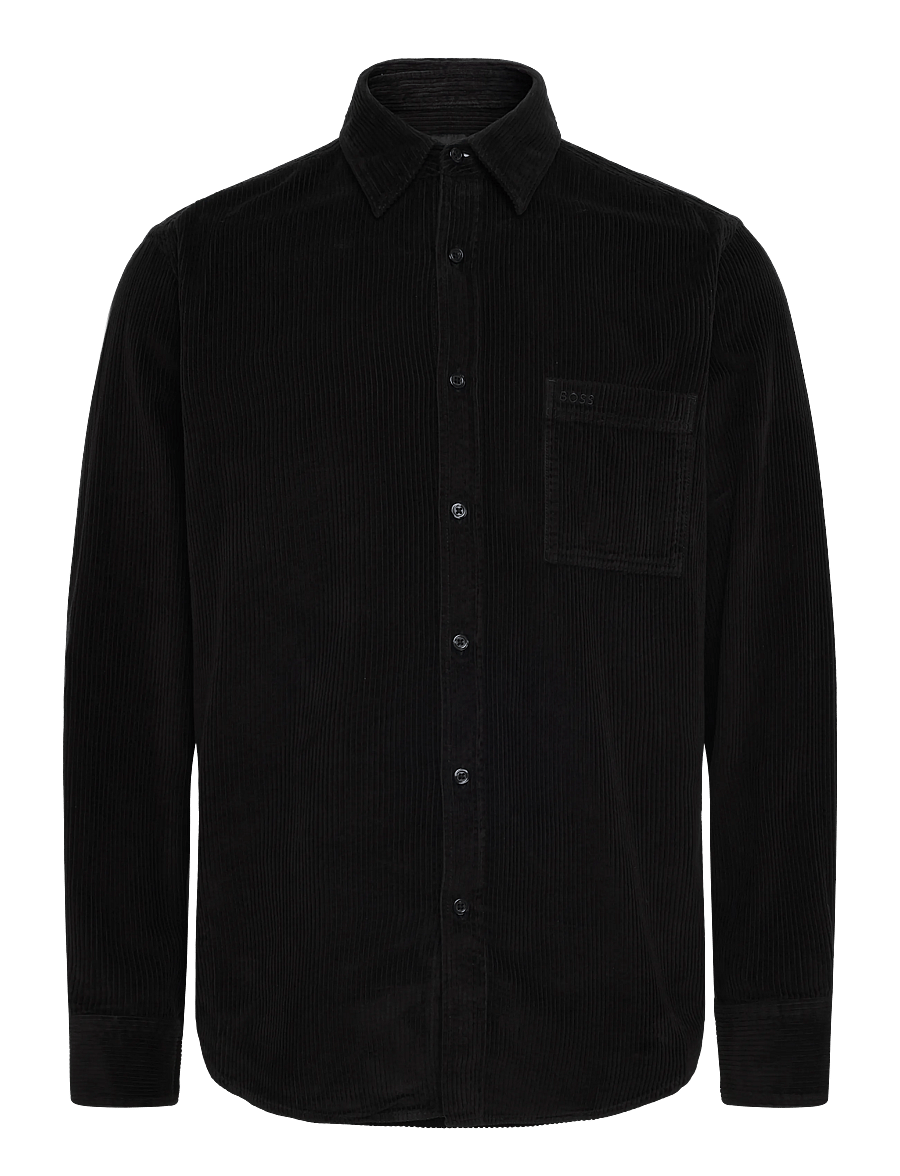 BOSS - Relegant_6_M - corduroy shirts - black - 0