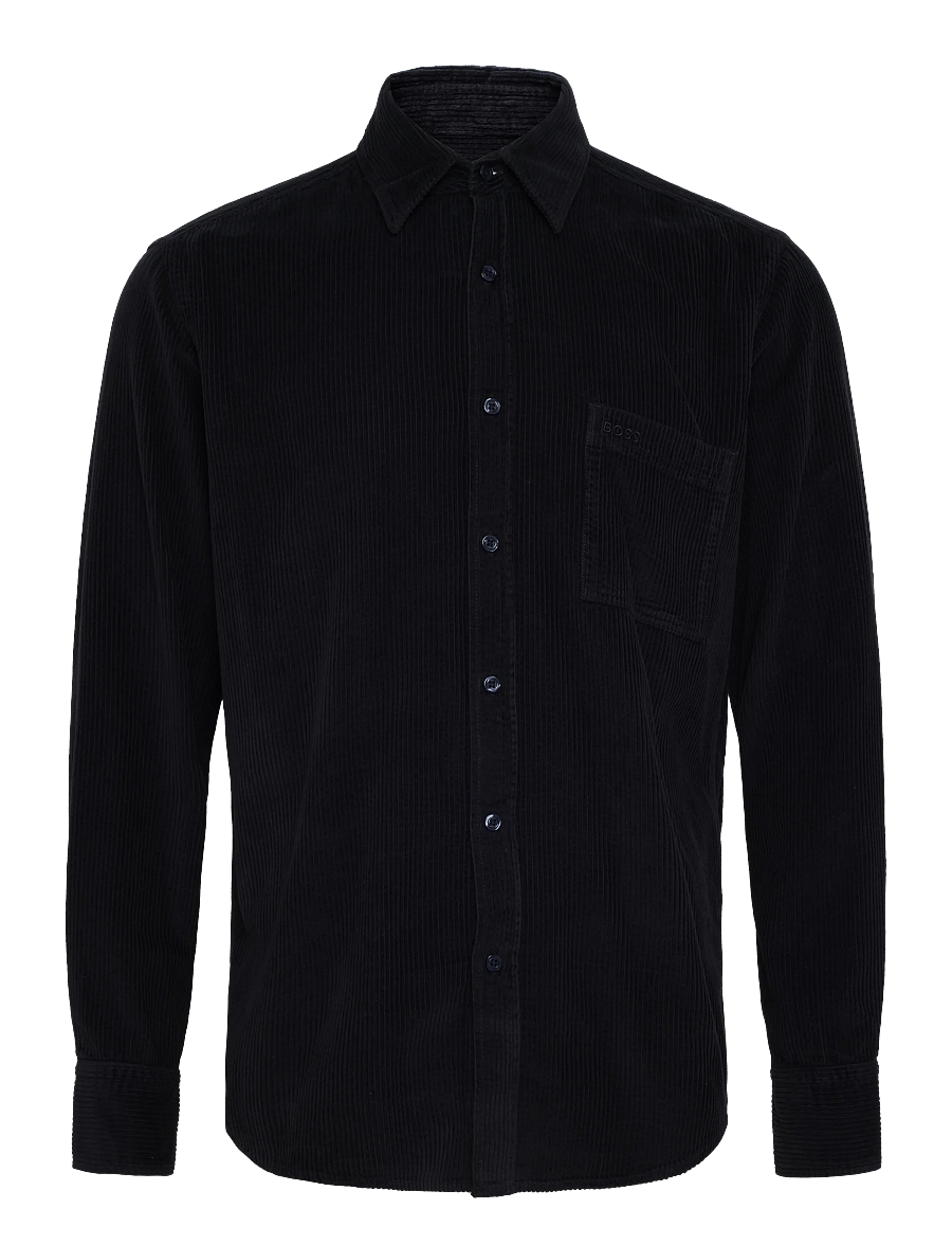 BOSS - Relegant_6_M - corduroy shirts - dark blue - 0