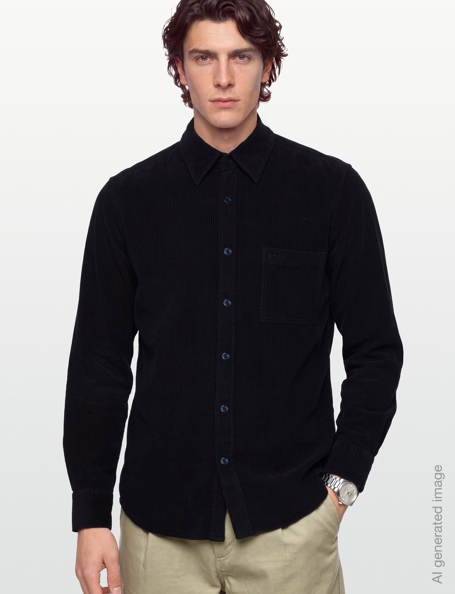 BOSS - Relegant_6_M - flauelsskyrtur - dark blue - 3