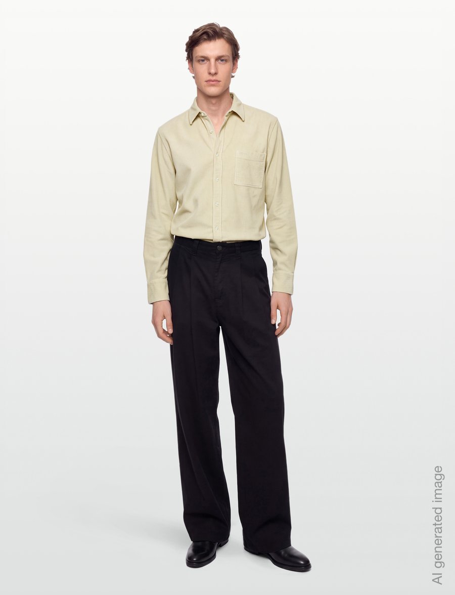 BOSS - Relegant_6_M - corduroy shirts - light beige - 0