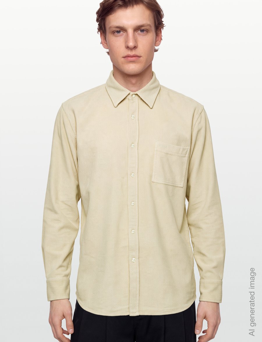 BOSS - Relegant_6_M - corduroy shirts - light beige - 3