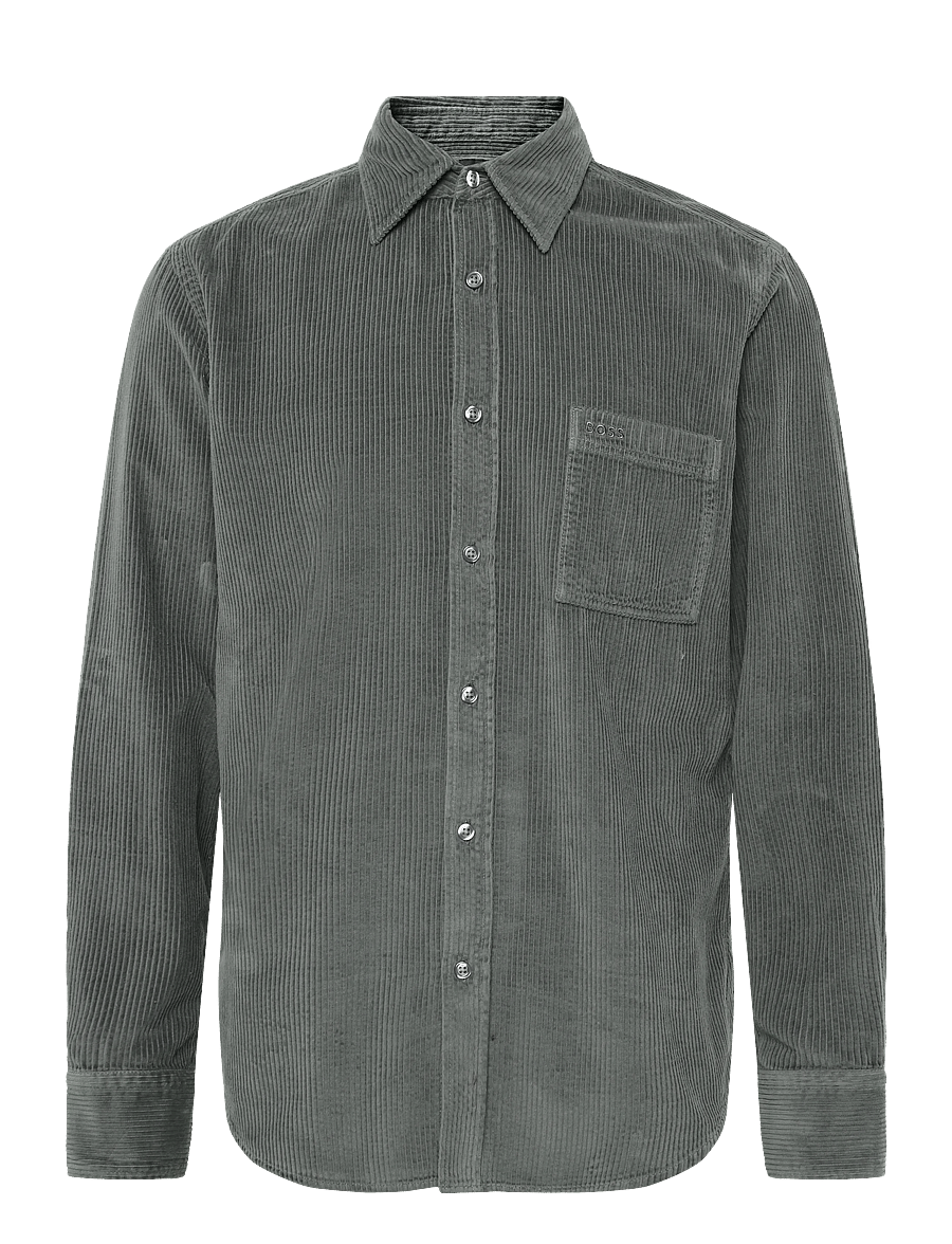 BOSS - Relegant_6_M - corduroy shirts - open green - 0