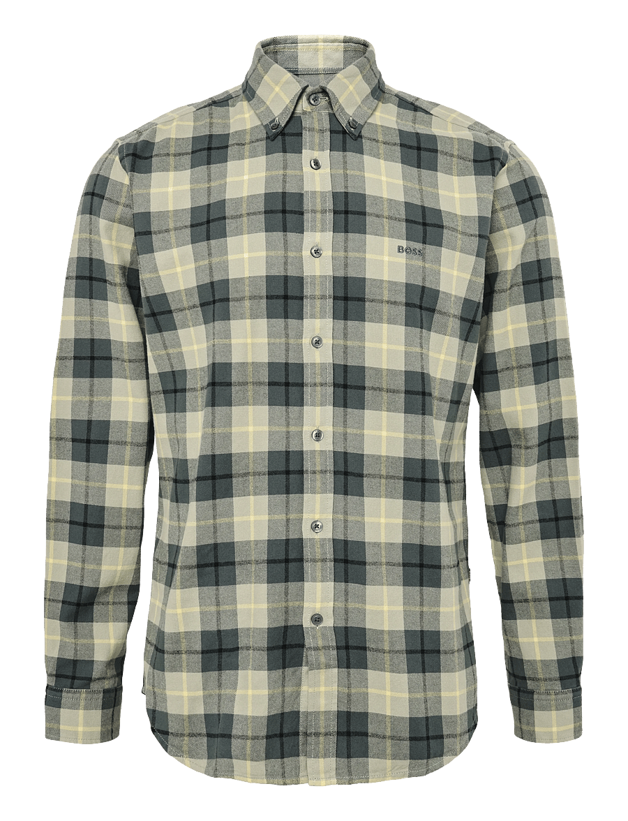 BOSS - Rickert_M - checkered shirts - open green - 0