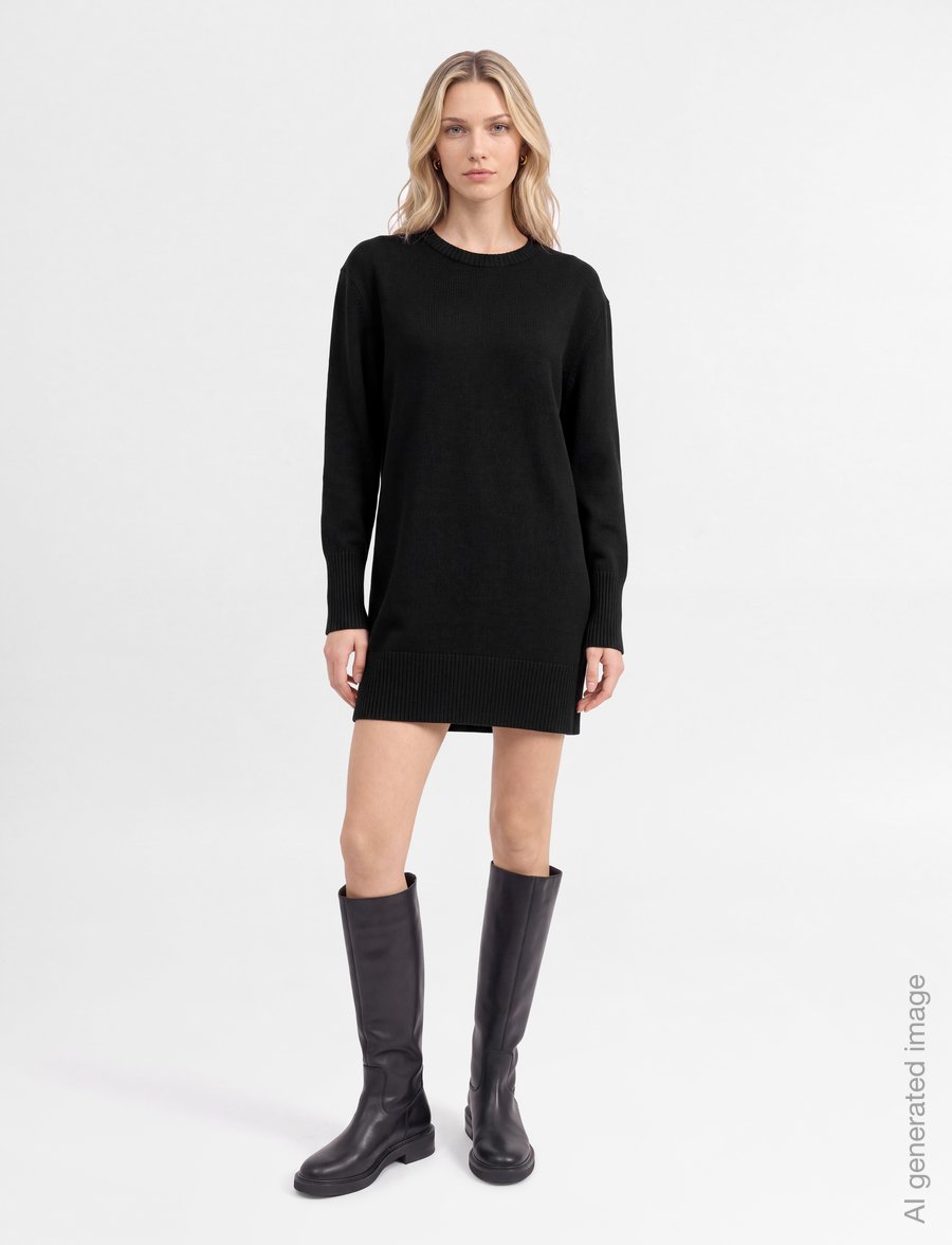 BOSS - C_Ferinea - strickkleider - black - 0