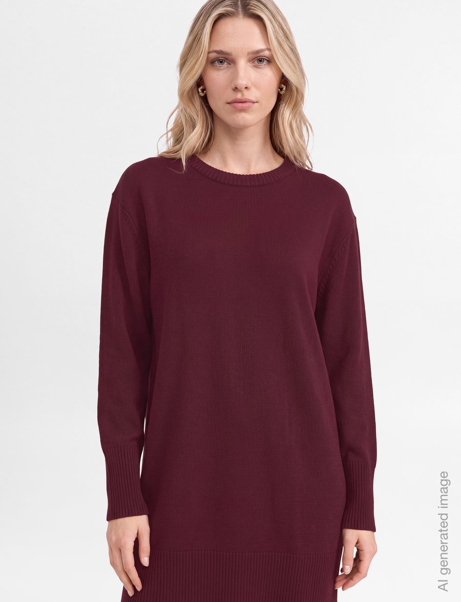 BOSS - C_Ferinea - knitted dresses - medium red - 3