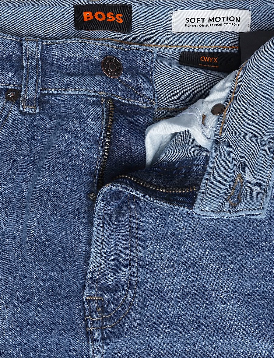 BOSS - ONYX BO - klassikalised teksad - medium blue - 3