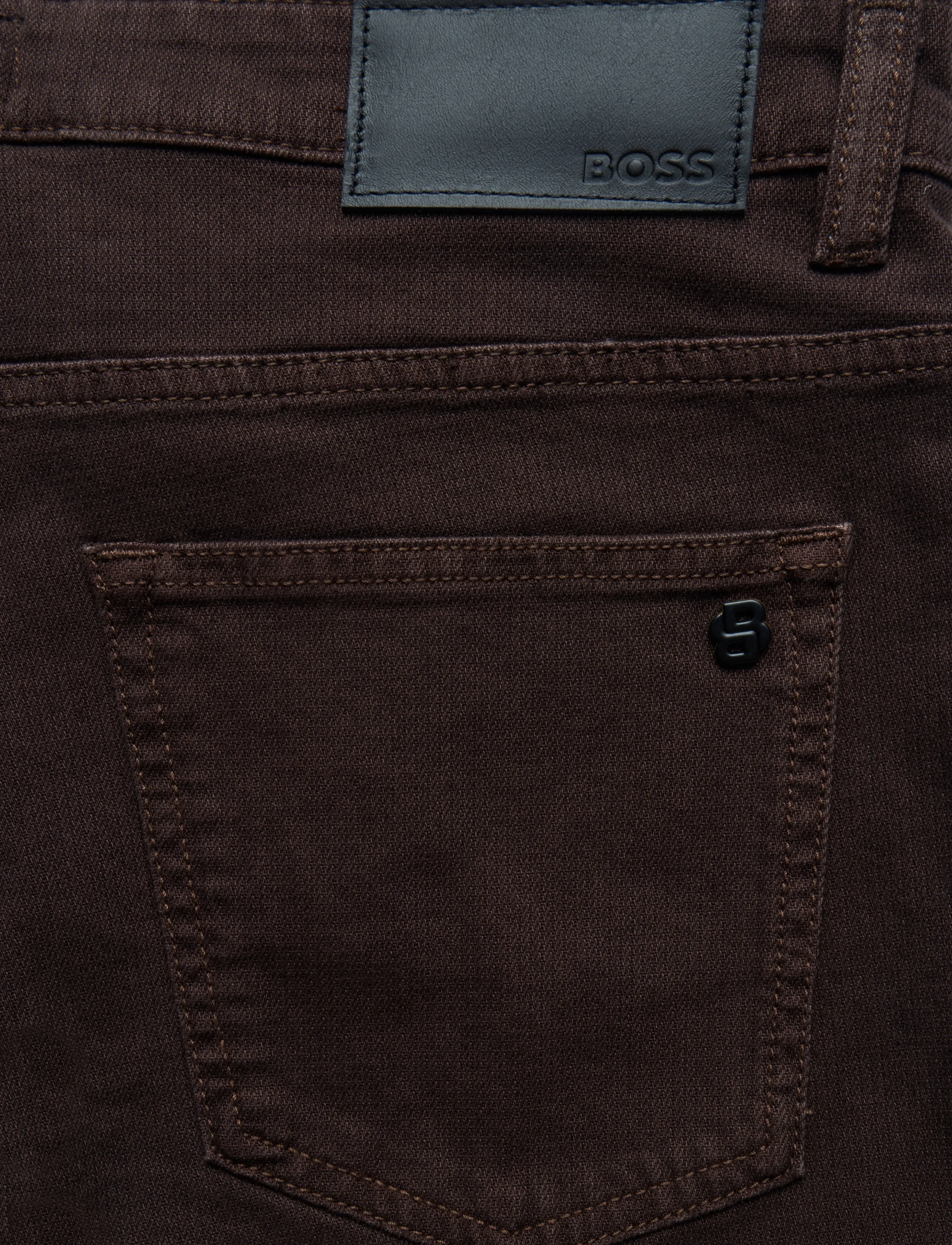 BOSS - DELAWARE BO - slim jeans - dark brown - 4