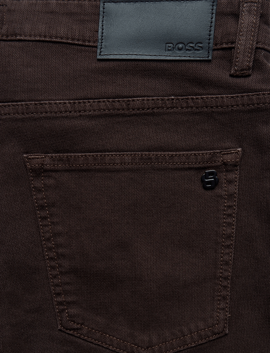 BOSS - DELAWARE BO - slim jeans - dark brown - 4