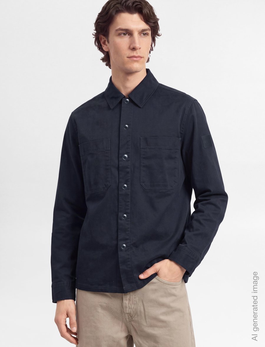 BOSS - Locky_4_M - casual skjortor - dark blue - 3