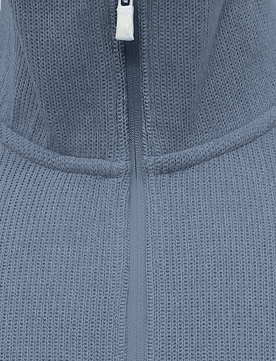 BOSS - Ze_Frost - poolpika lukuga džemprid - medium blue - 2