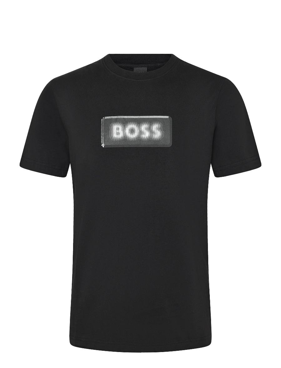 BOSS - Te_Effect - short-sleeved t-shirts - black - 0