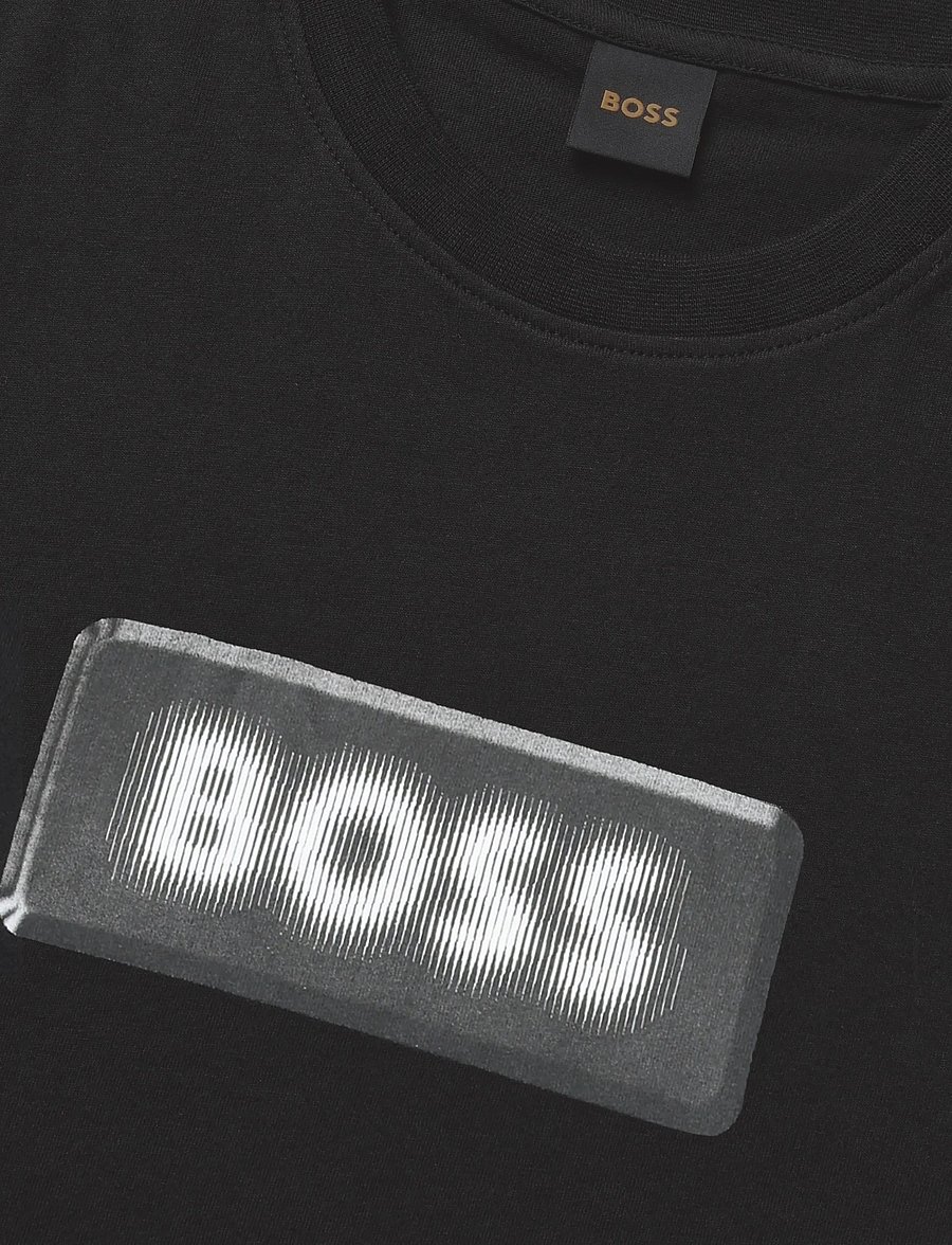 BOSS - Te_Effect - short-sleeved t-shirts - black - 2