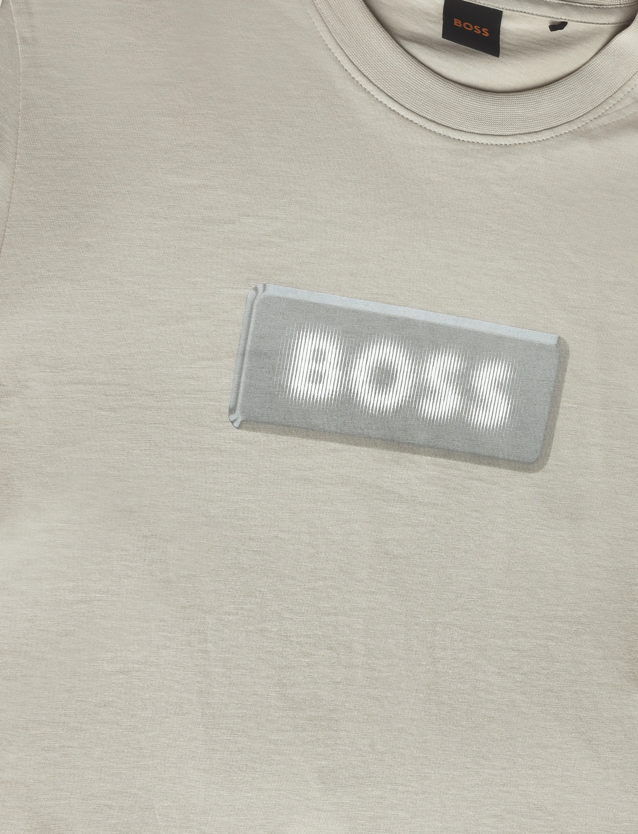 BOSS - Te_Effect - short-sleeved t-shirts - light beige - 2