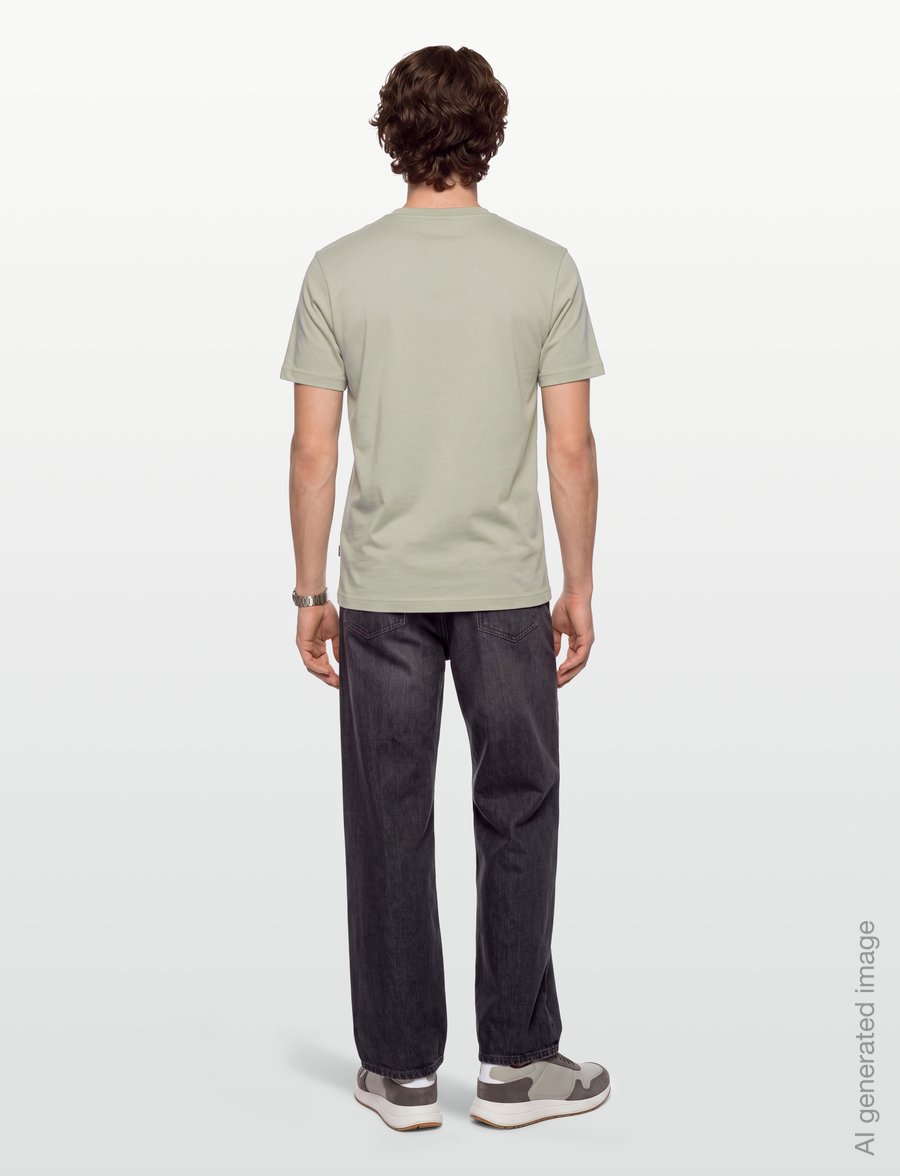 BOSS - Te_Effect - short-sleeved t-shirts - open green - 4